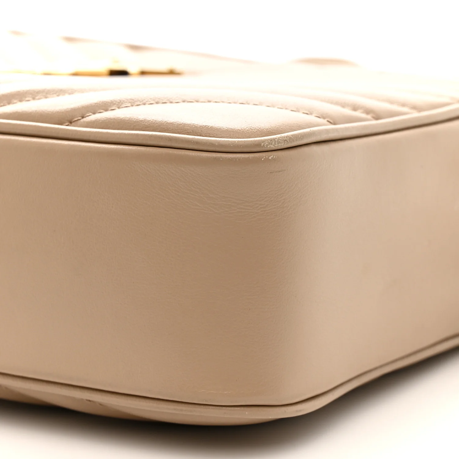 Calfskin Matelasse Monogram Lou Camera Bag Dark Beige