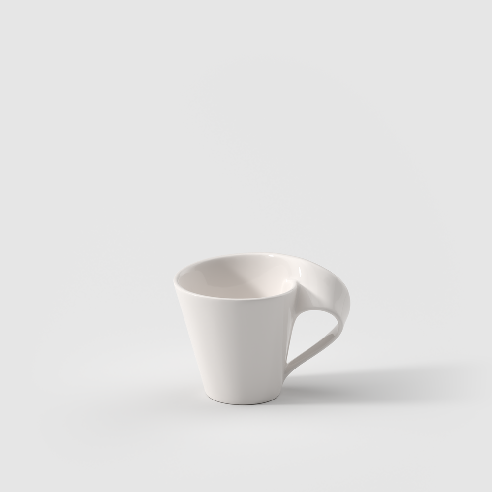 NewWave Espresso cup - White, 1.7 oz, Premium Porcelain