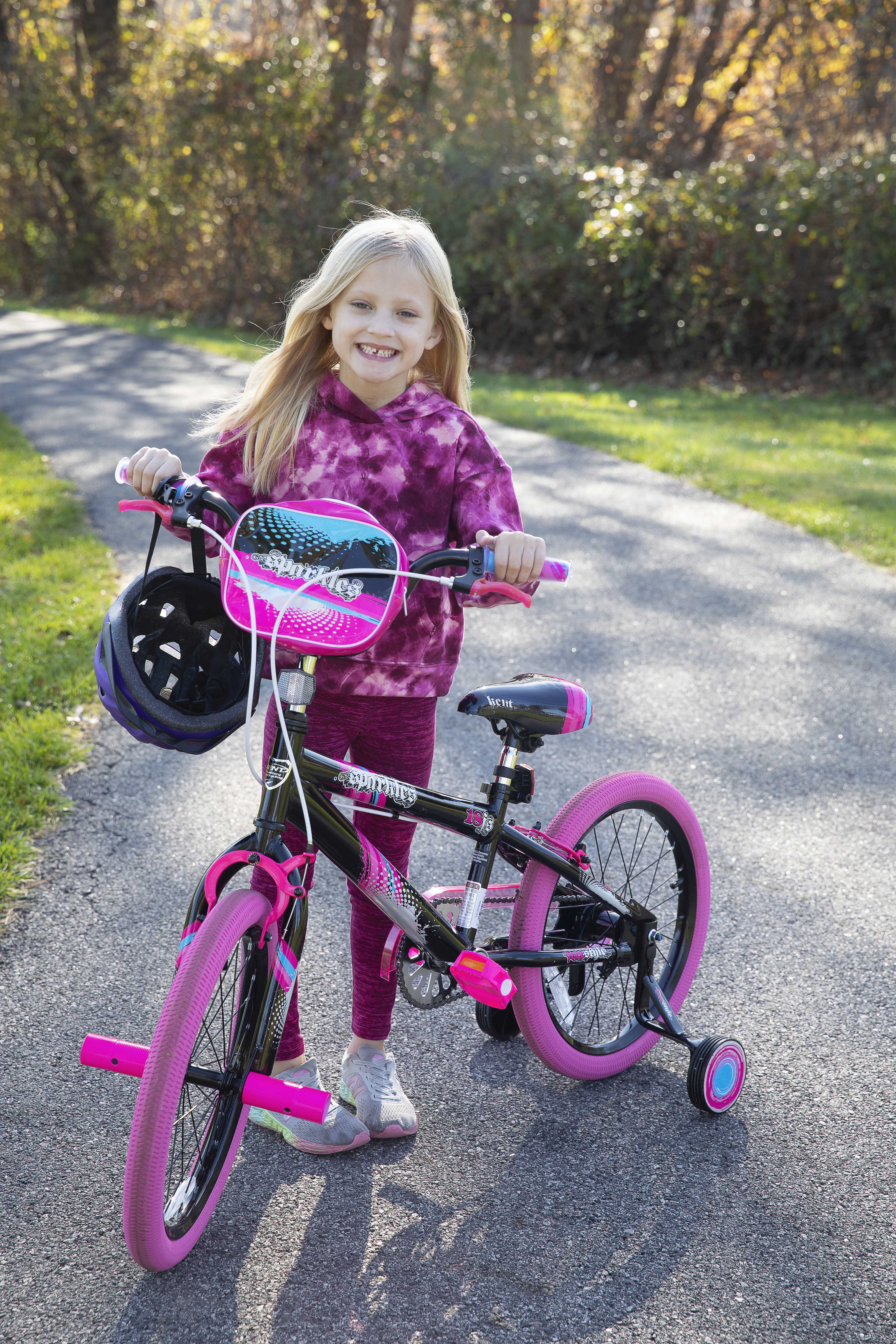 Bicycles 18 in Girl'S Sparkles Bicycle, Black and Pink