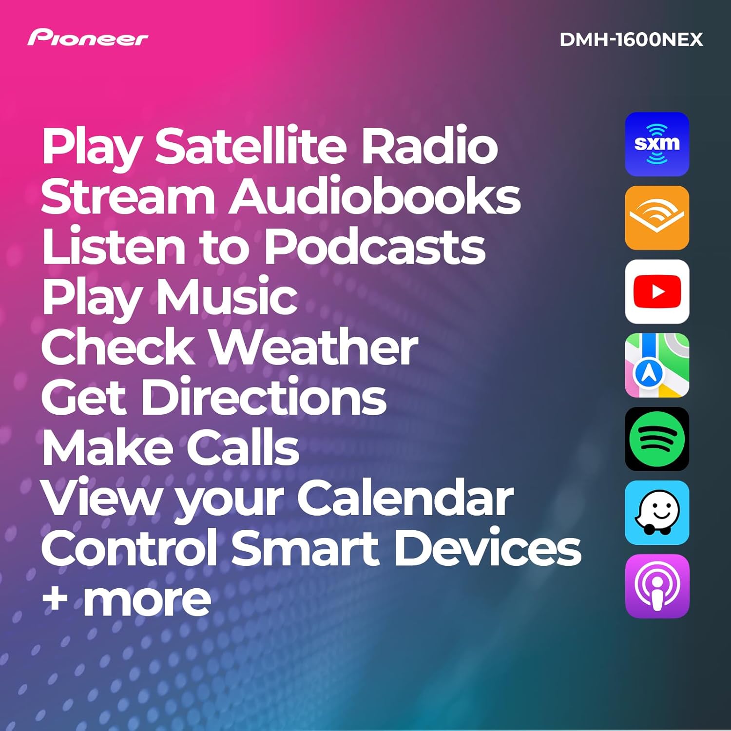 Pioneer DMH-1600NEX 6.8