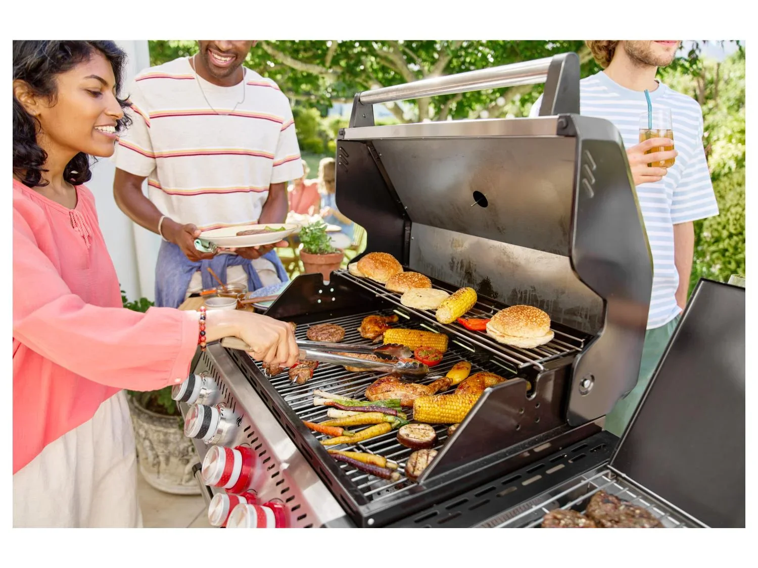 GRILLMEISTER Barbecue  gaz Memphis, 70 x 42 cm, 19,4 kW