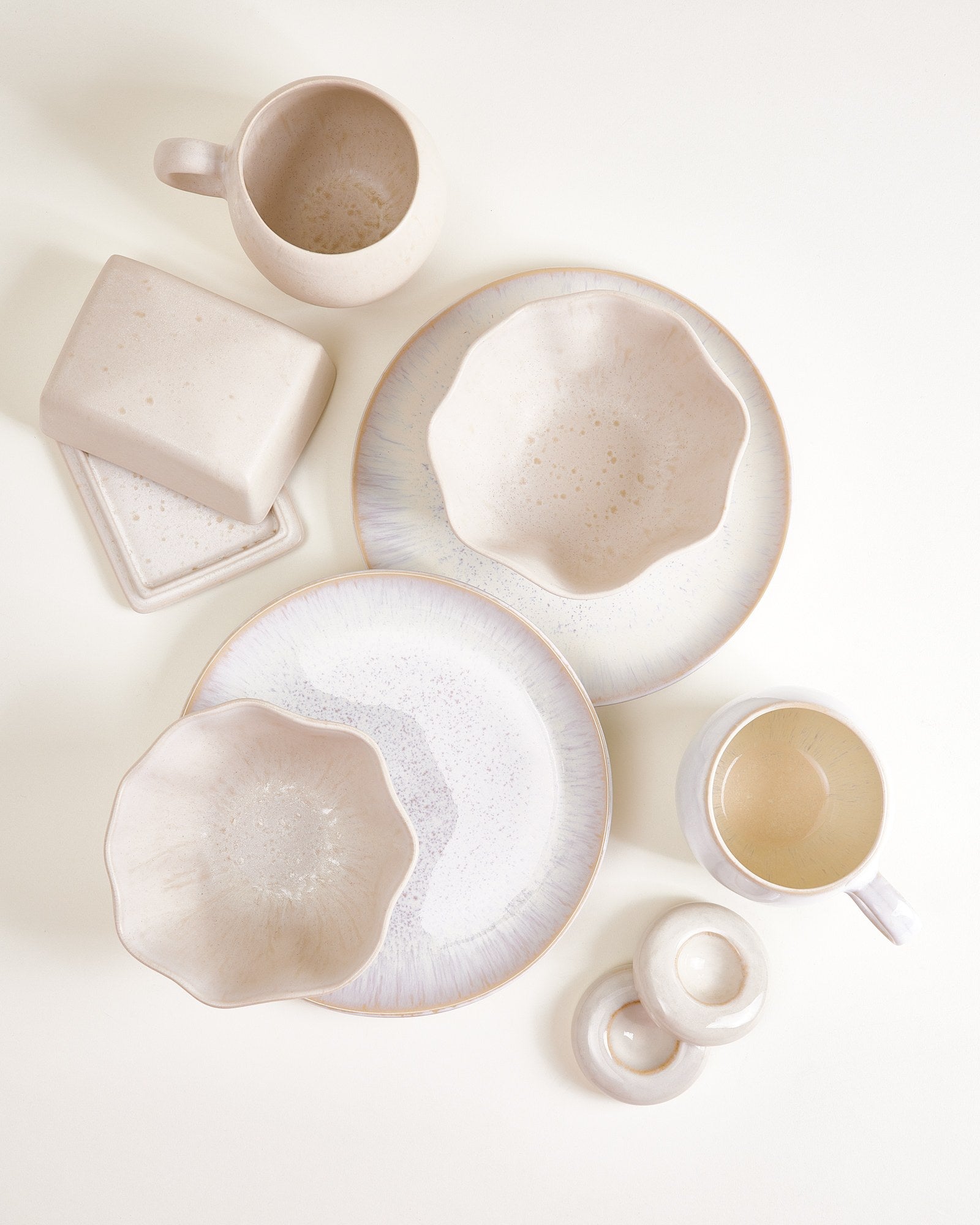 TABLEWARE SET MORNING SANDS SAND 9 PIECES