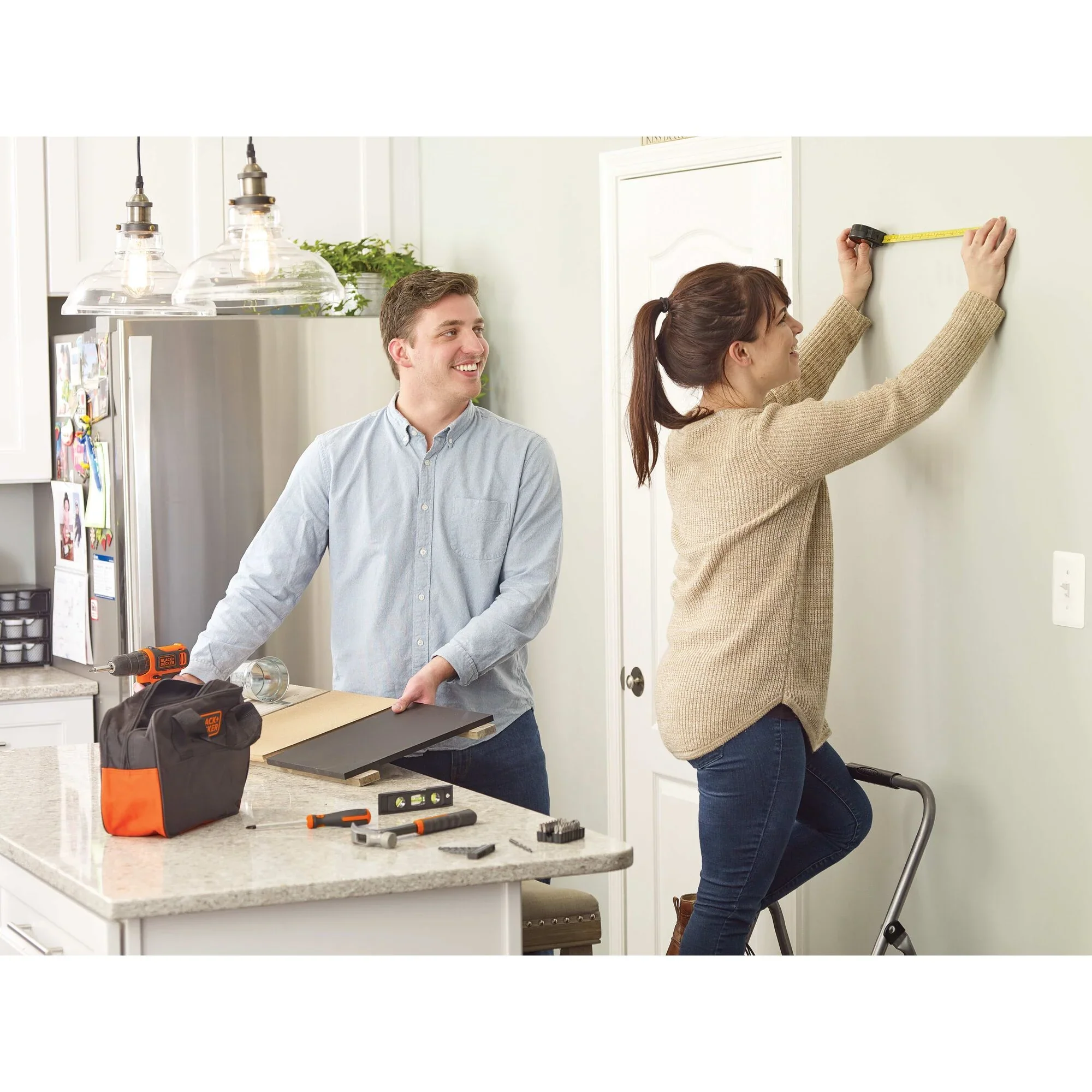 BLACK+DECKER 12V Cordess Drill/Driver, 1.5Ah, 59 Piece Set, Battery and Charger Included