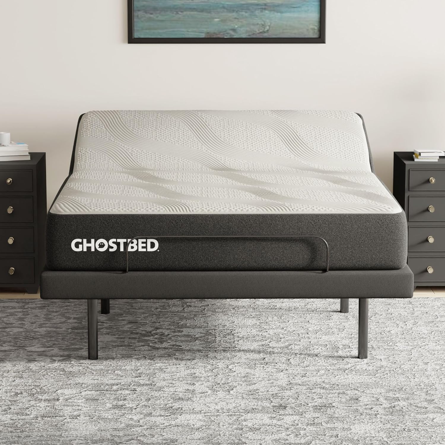 GhostBed Adjustable Bed Frame Power Base with 11