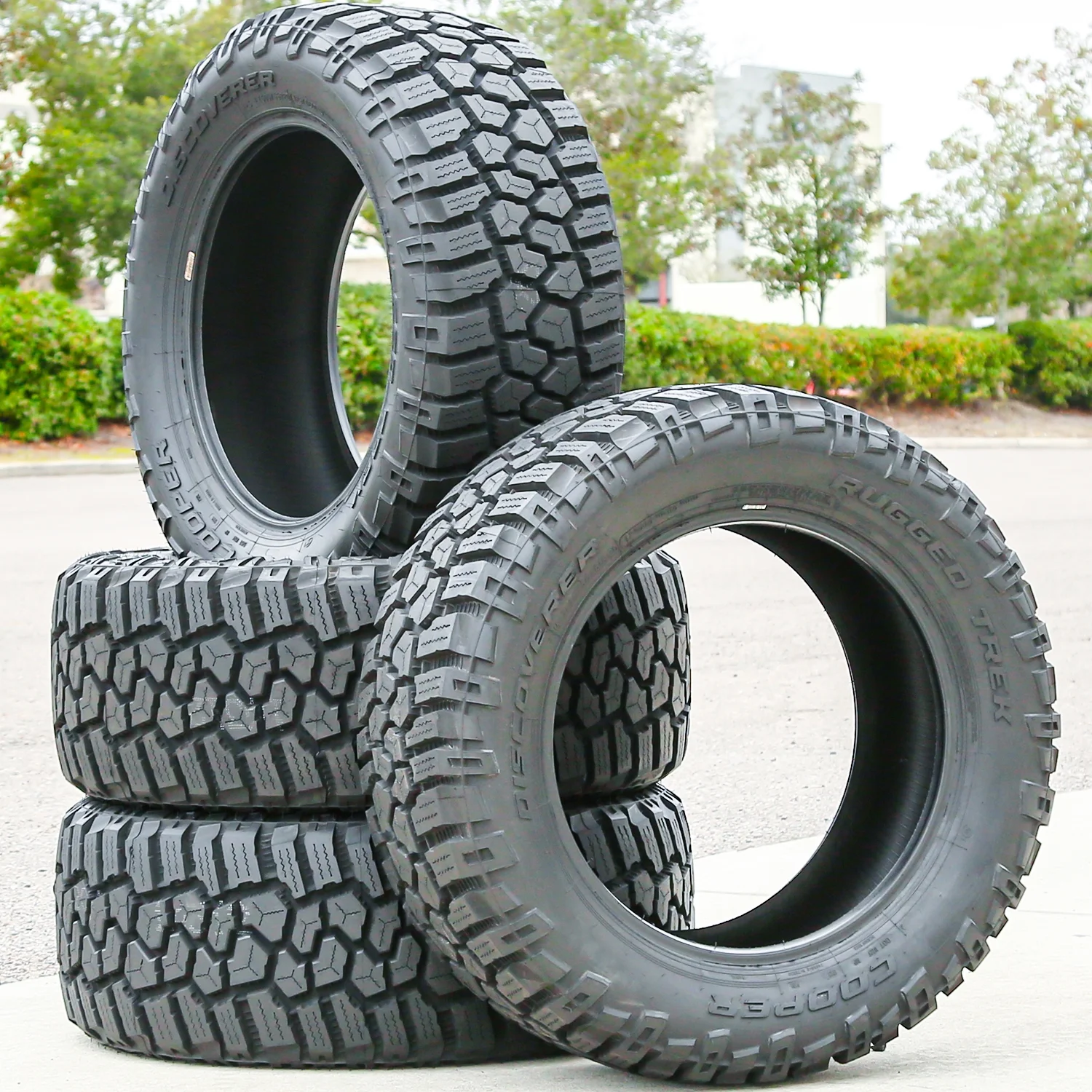 Set of 4 (FOUR) Cooper Discoverer Rugged Trek LT 275/70R18 Load E 10 Ply R/T Rugged Terrain Tires