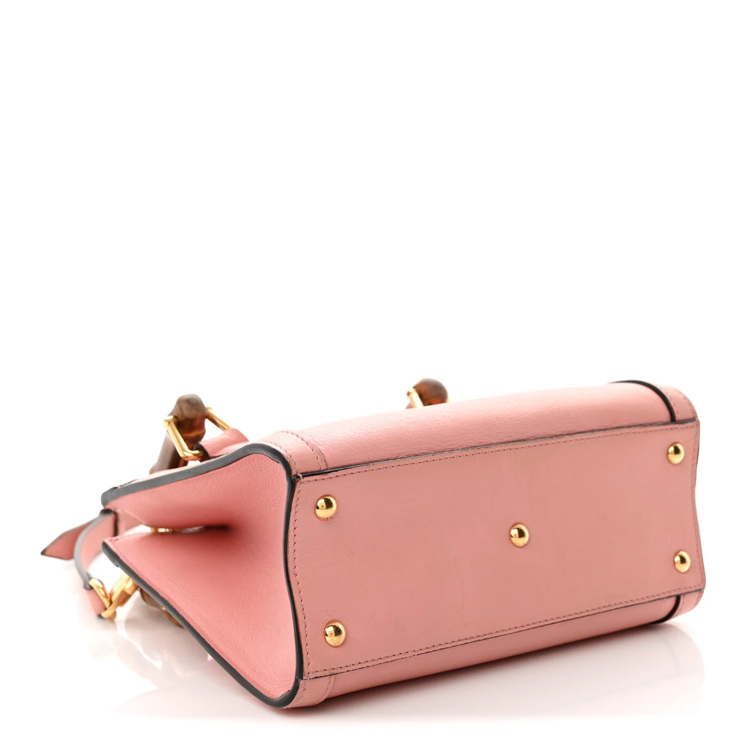 Wonka Grain Calfskin Mini Diana Tote Bag Wild Rose Fuxia Fluo