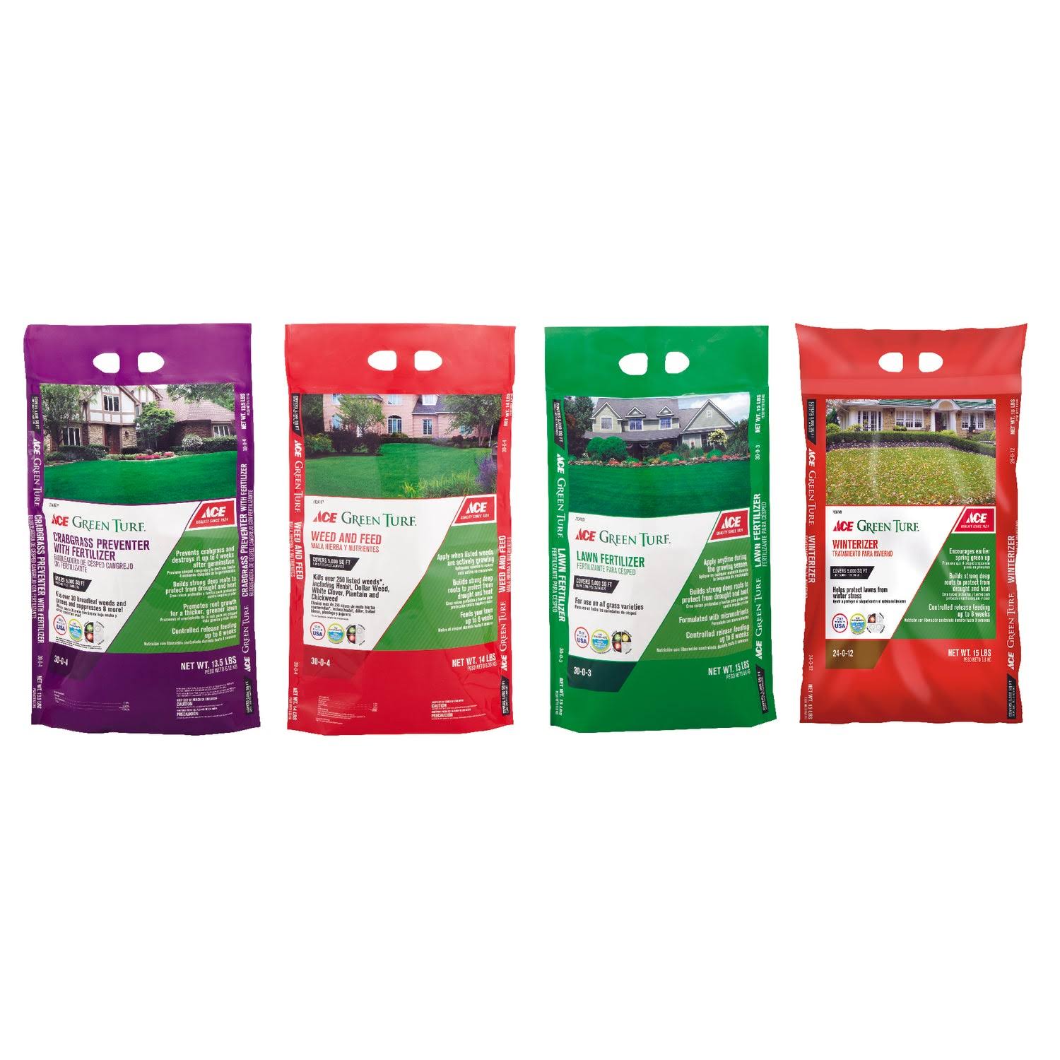 Ace Annual Program Lawn Fertilizer for All Grasses 5000 Sq ft