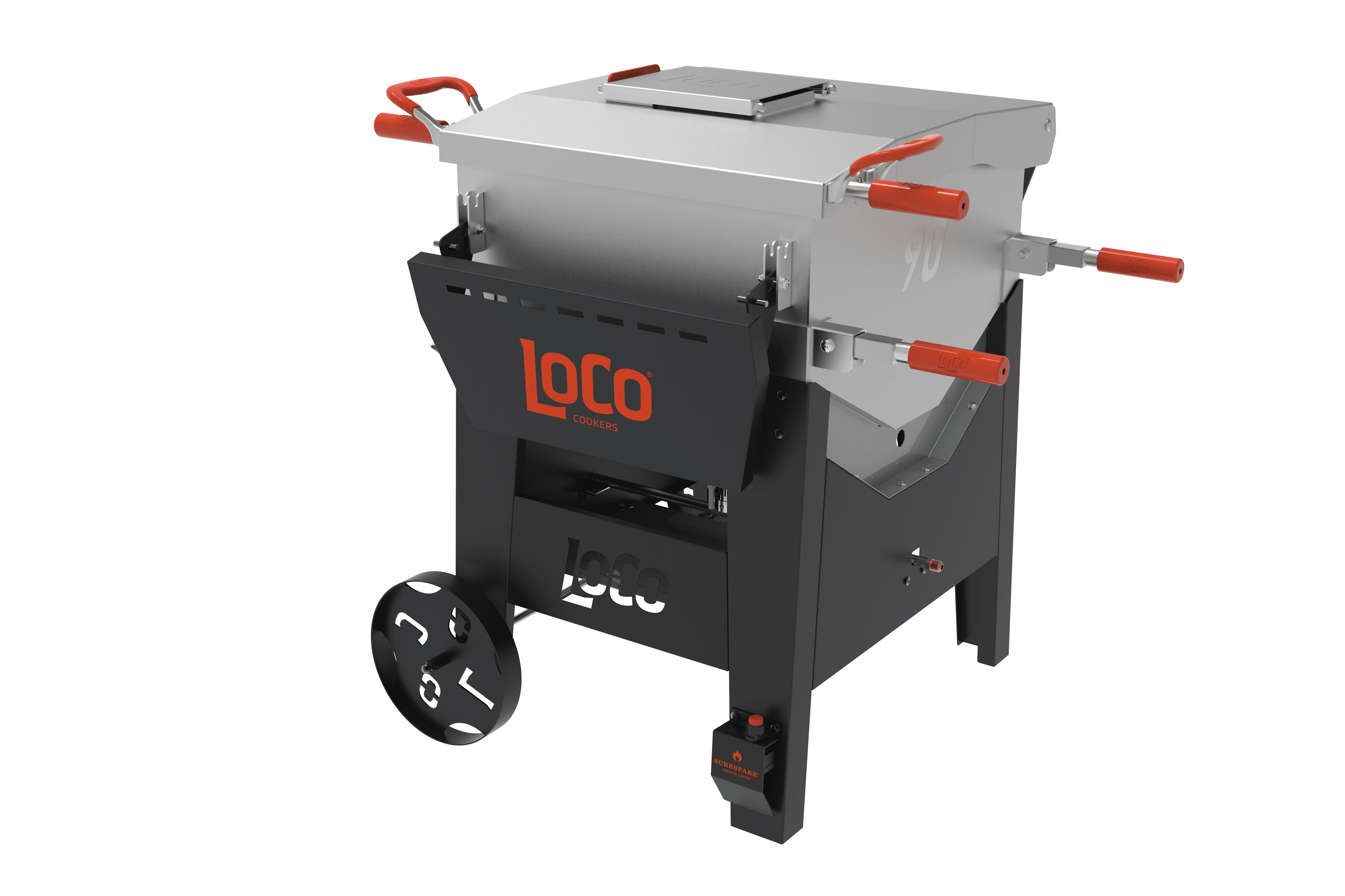 Loco Cookers Propane Cart Boiler, 90 Quart