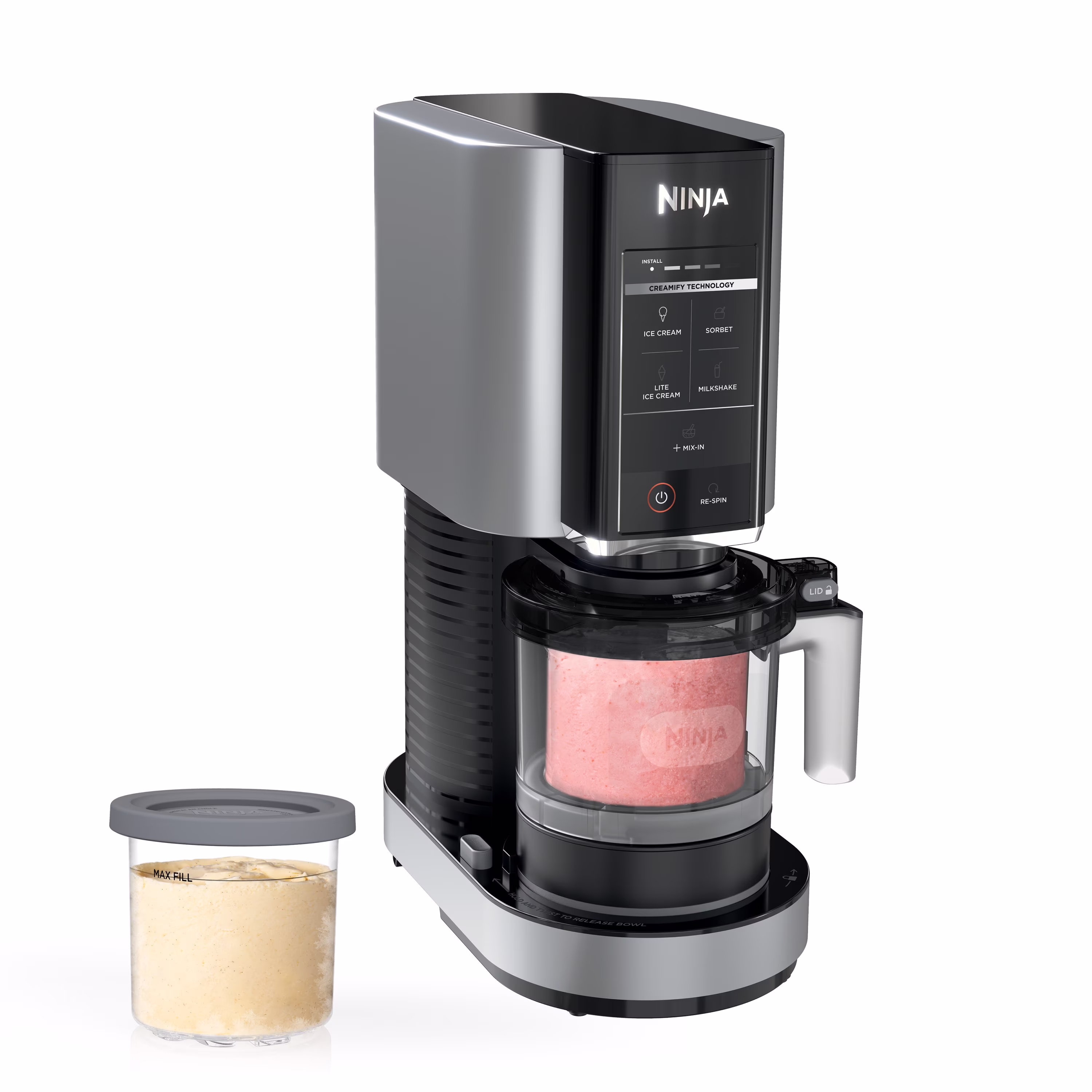 ? CREAMi? Ice Cream Maker, 5 One Touch Programs, with 2 Pints Included, Walmart Exclusive