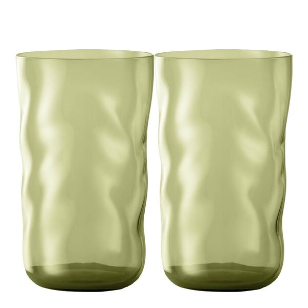 Swirl longdrink glass 48 cl 2 stk Moss