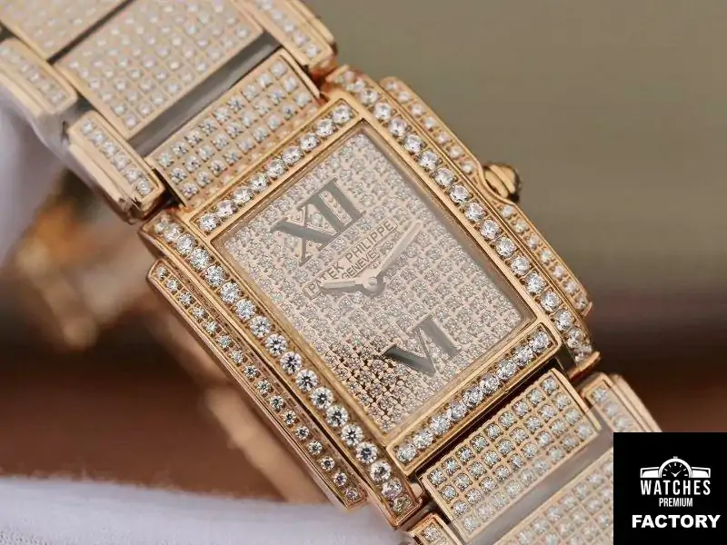Patek Philippe Ladies Twenty-4 4908 / 50R-012 Rose Gold Diamond Dial