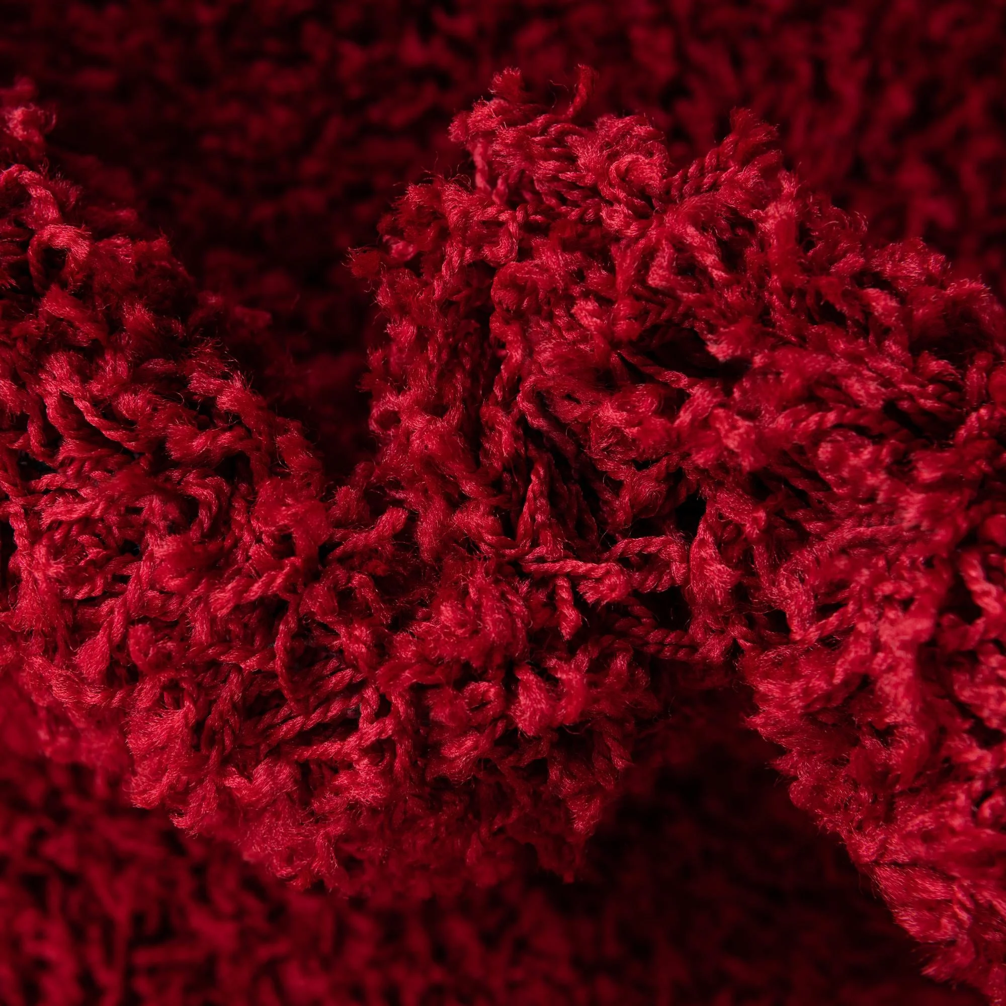 Solid Shag Collection Rug �C 13 Ft Runner Cherry Red Shag Rug Perfect For Hallways, Entryways - Image 7