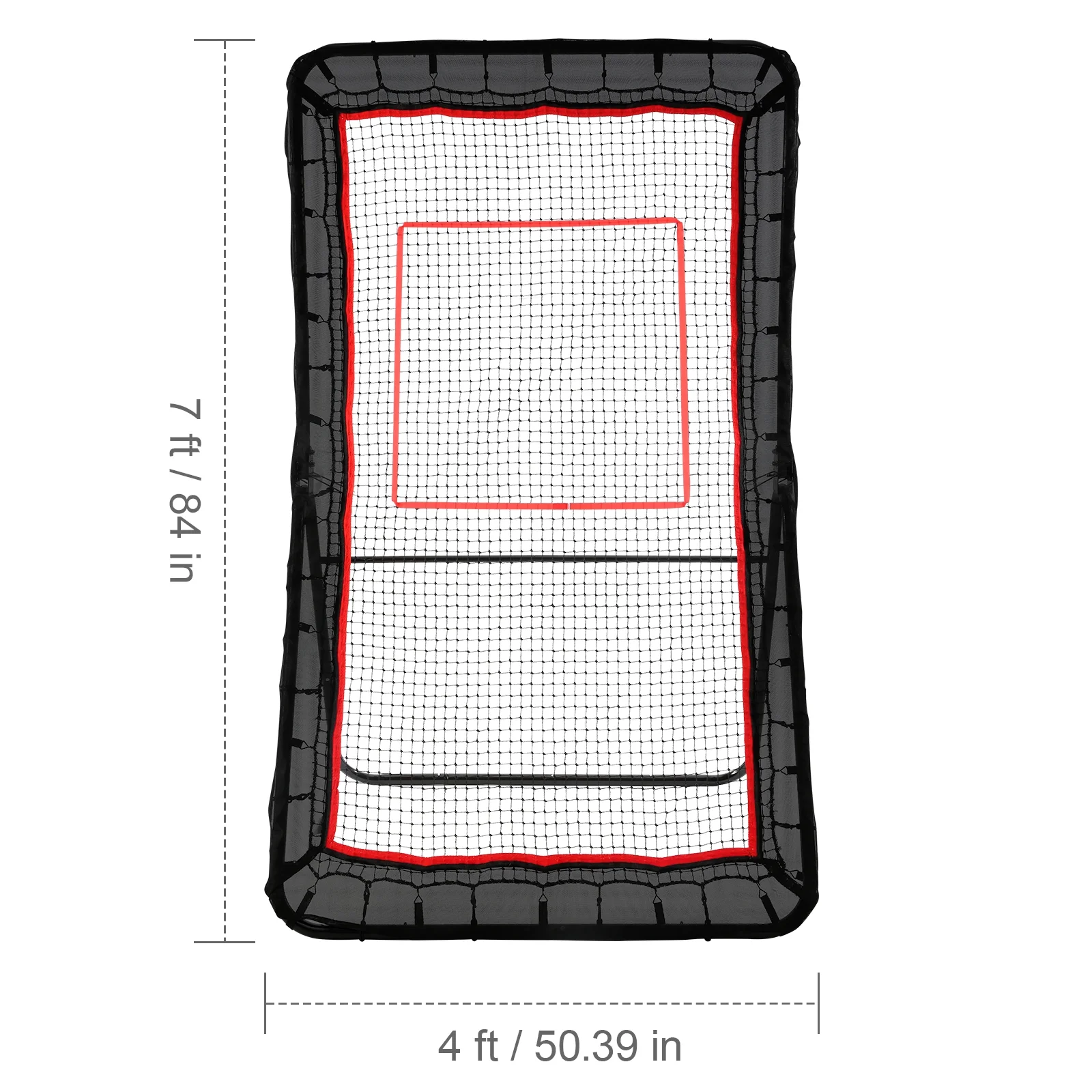 SKYSHALO 4x7ft Lacrosse Baseball Rebounder Softball Bounce Pinchback Net Adjustable Angle Shooting