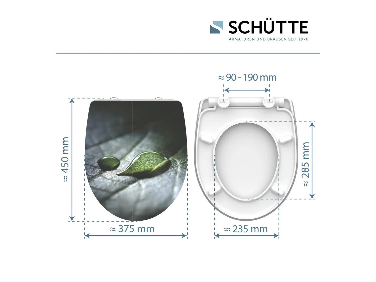 Schtte Abattant WC High Gloss, avec fermeture en douceur