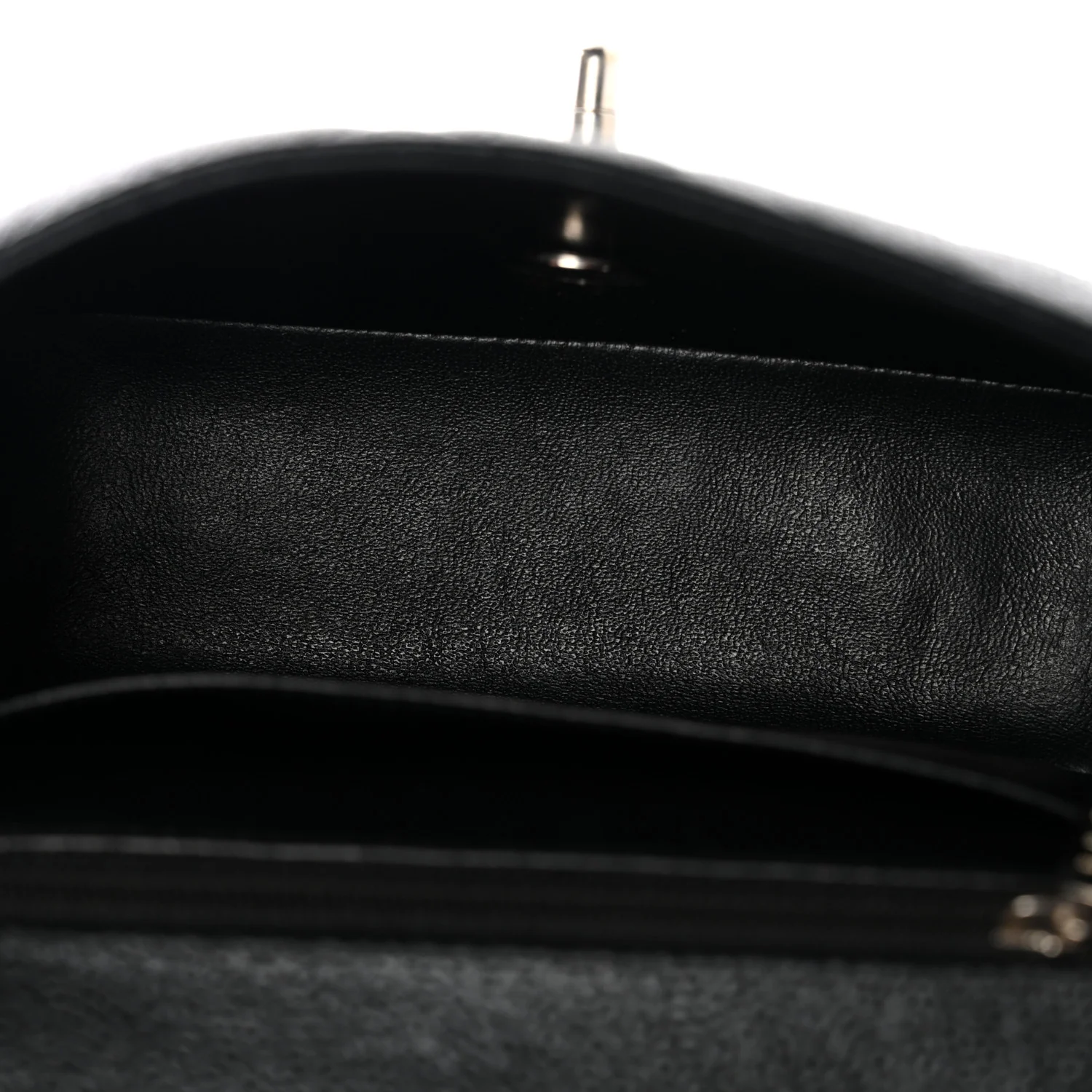 Caviar Quilted Mini Square Flap Black