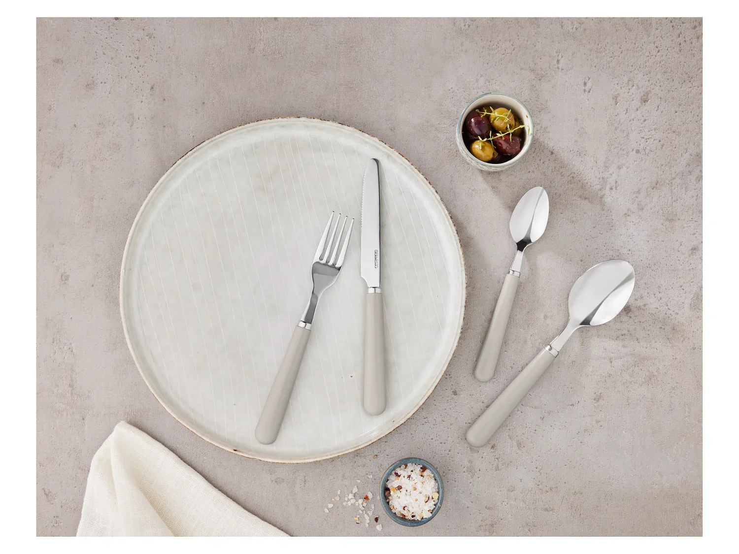 ERNESTO Set de couverts en acier inoxydable, 24 pices
