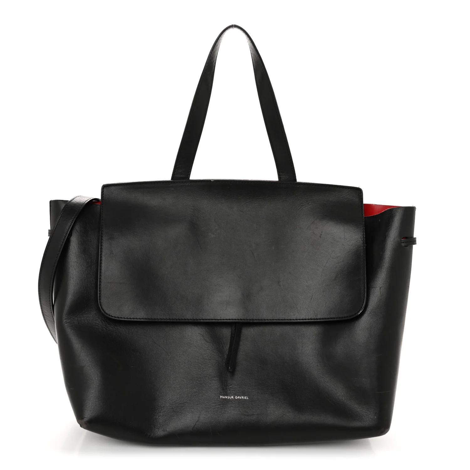 Calfskin Lady Bag Black Flamma