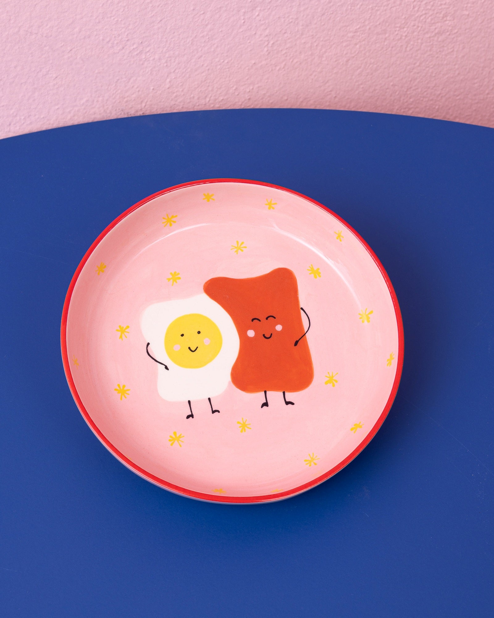 MIIO MIINI MODERN TOASTY PINK-RED PASTA PLATE