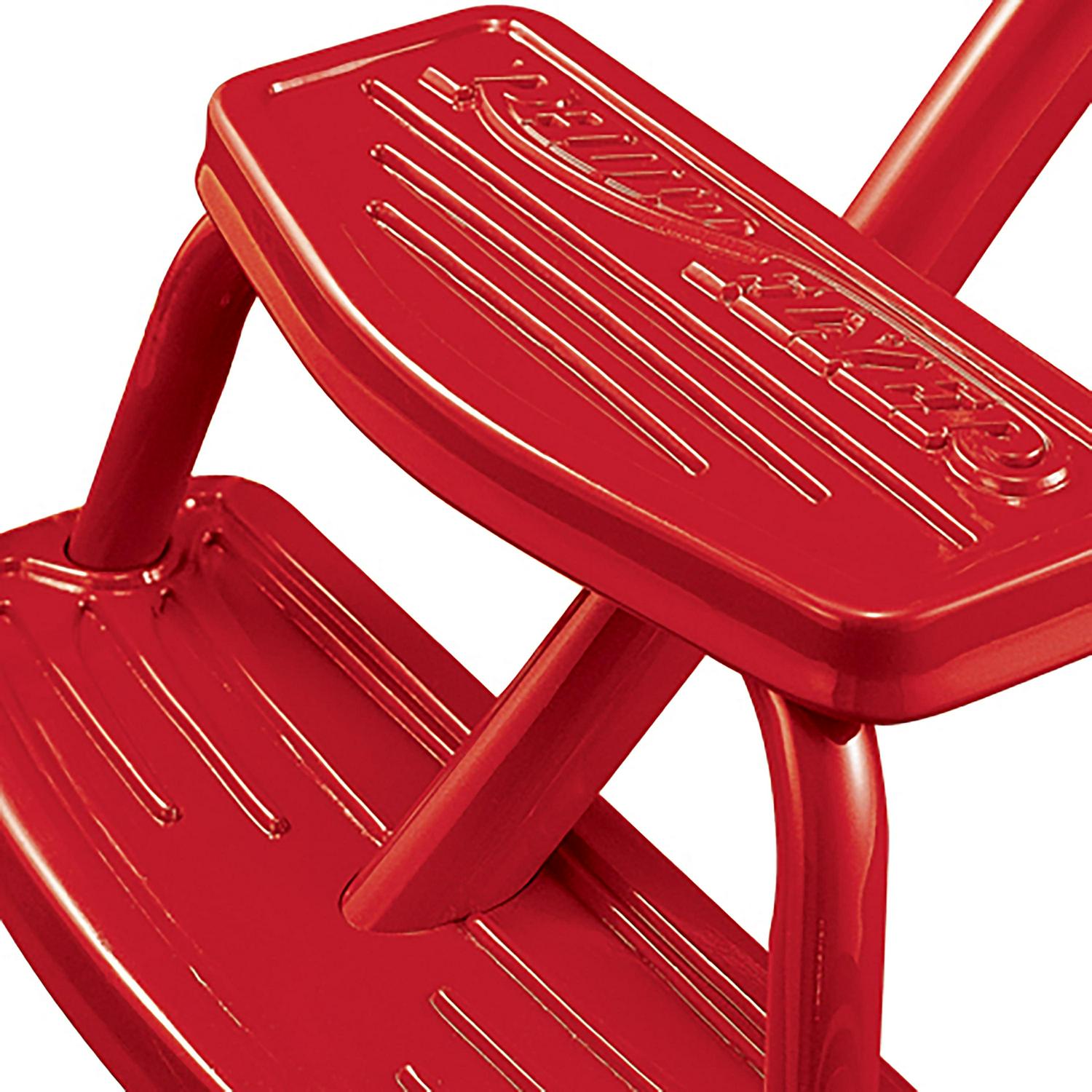 . Classic Red Dual Deck Tricycle. 12#8243; Front Wheel. Red - Image 8