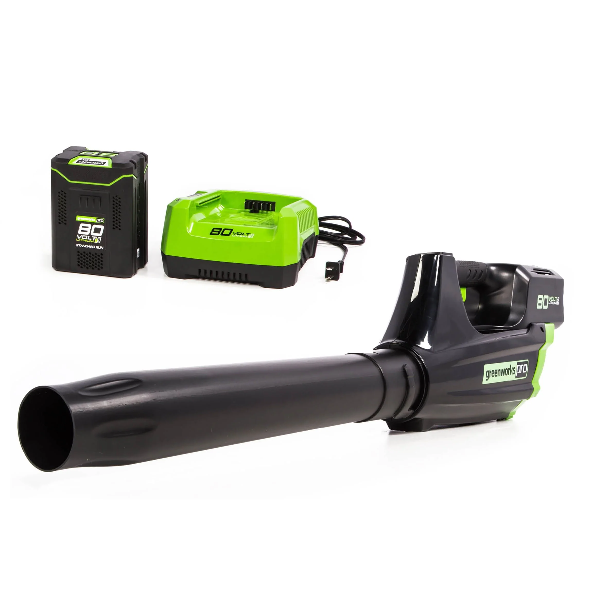 PRO 80V 125 MPH 500 CFM Cordless Blower, 2 0 AH Battery and Charger Included
