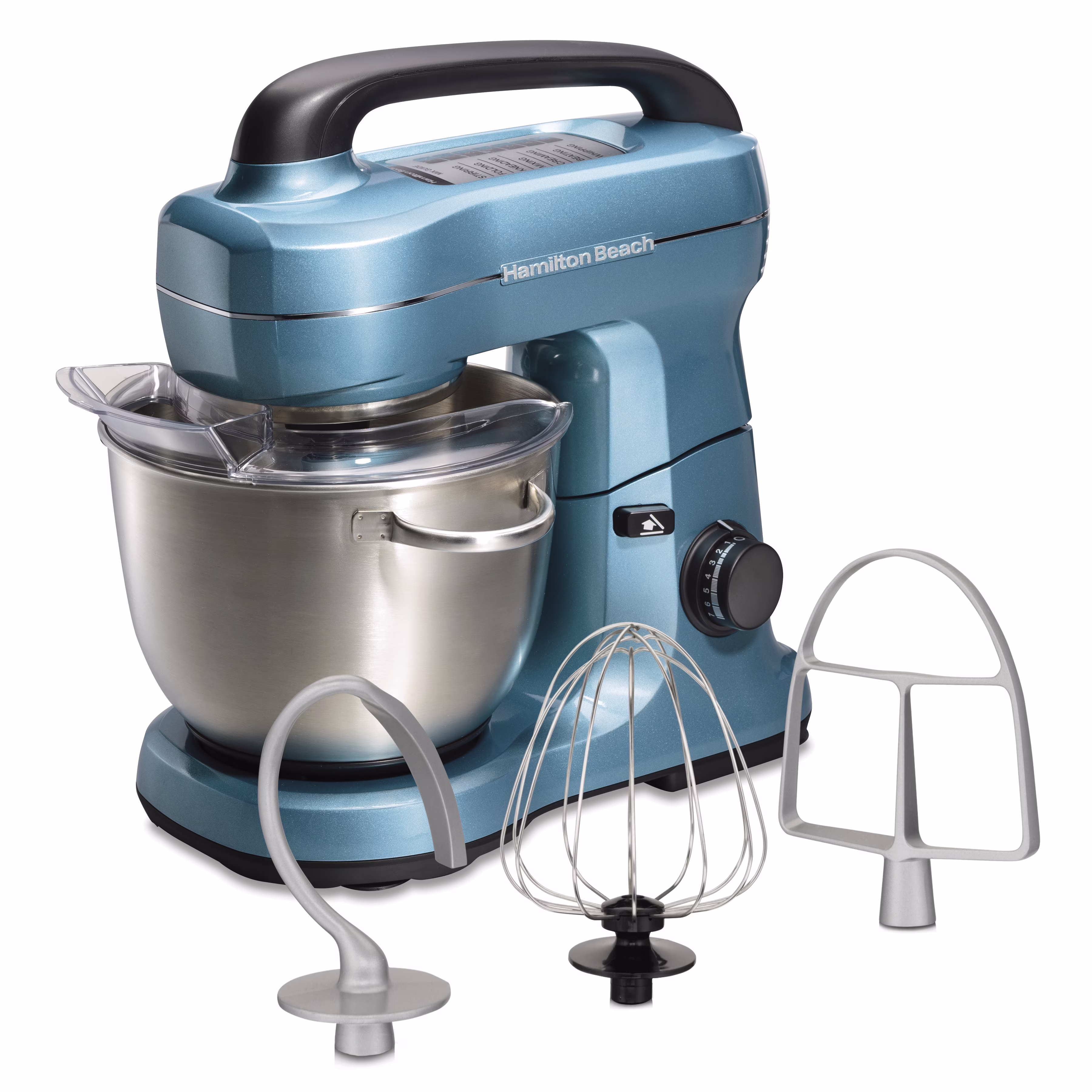 4 Quart Stand Mixer for Kitchen, 7 Speeds, Tilt-Head, Dough Hook, Whisk Flat Beater, Black(Black) - Image 3