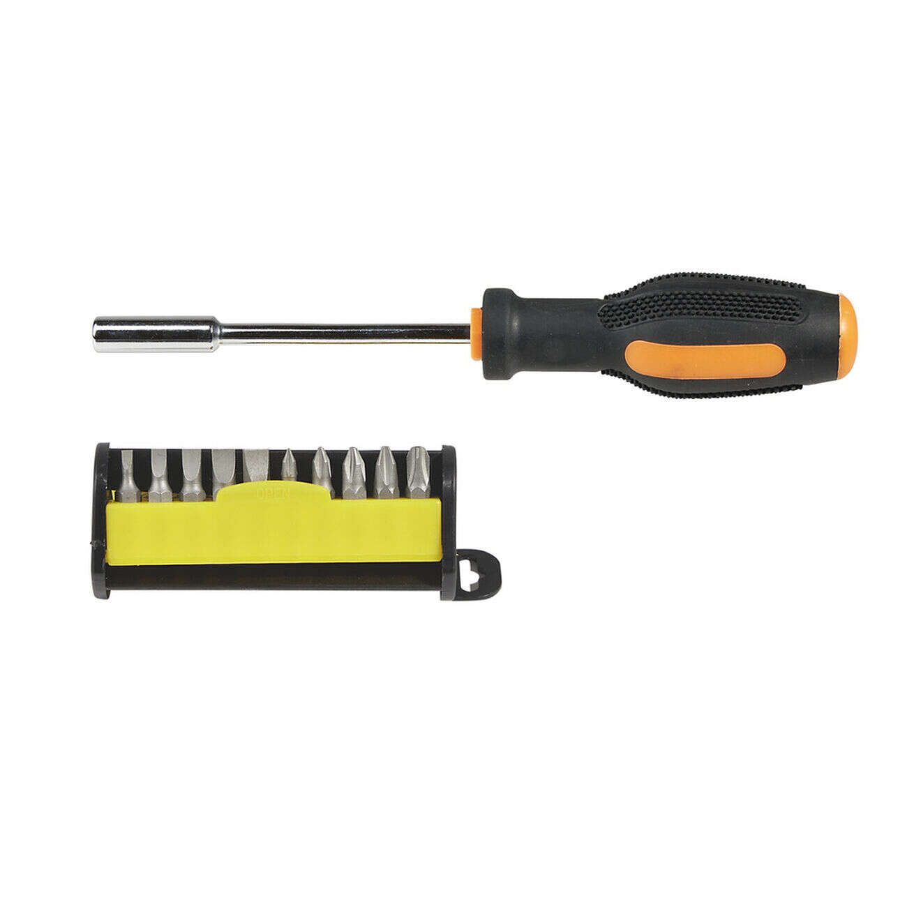 Tournevis avec 21 embouts plastique et acier