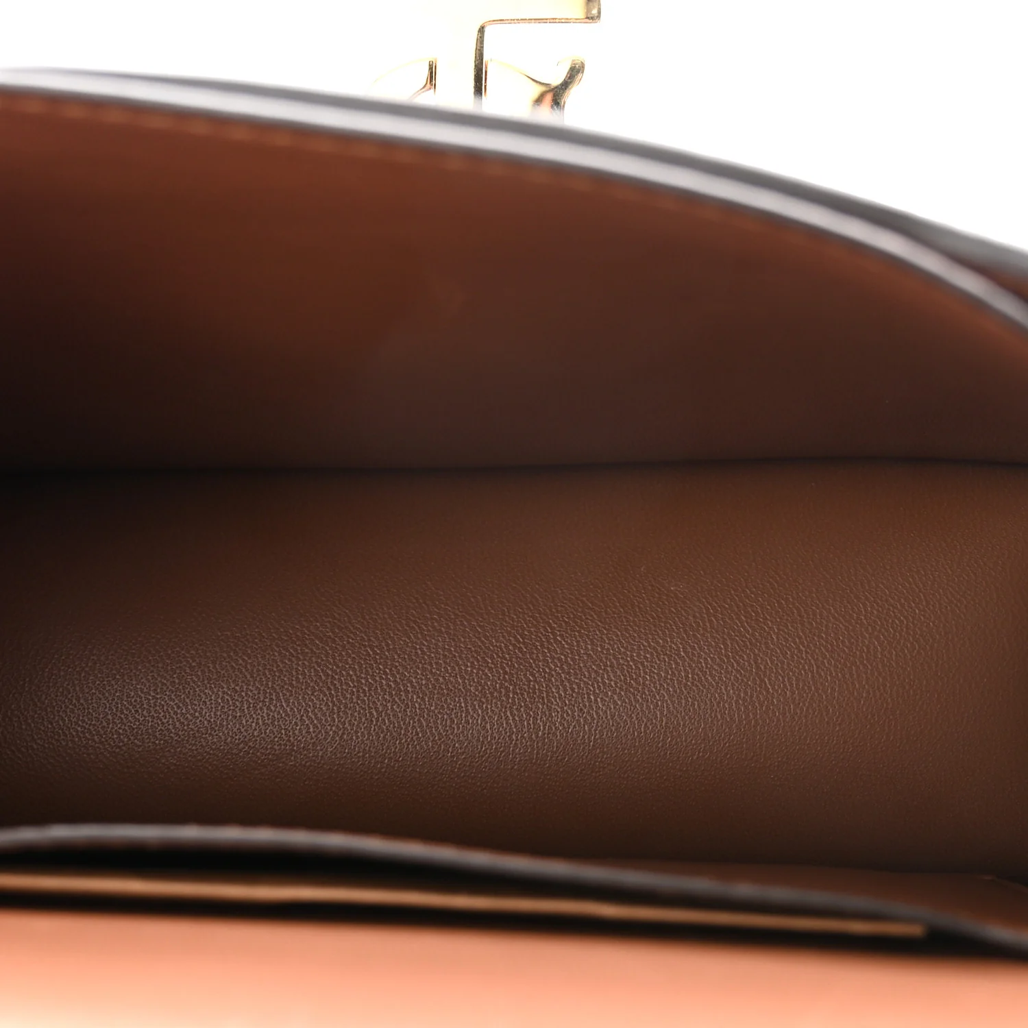 Canvas Calfskin Mini TB Bag Natural Malt Brown
