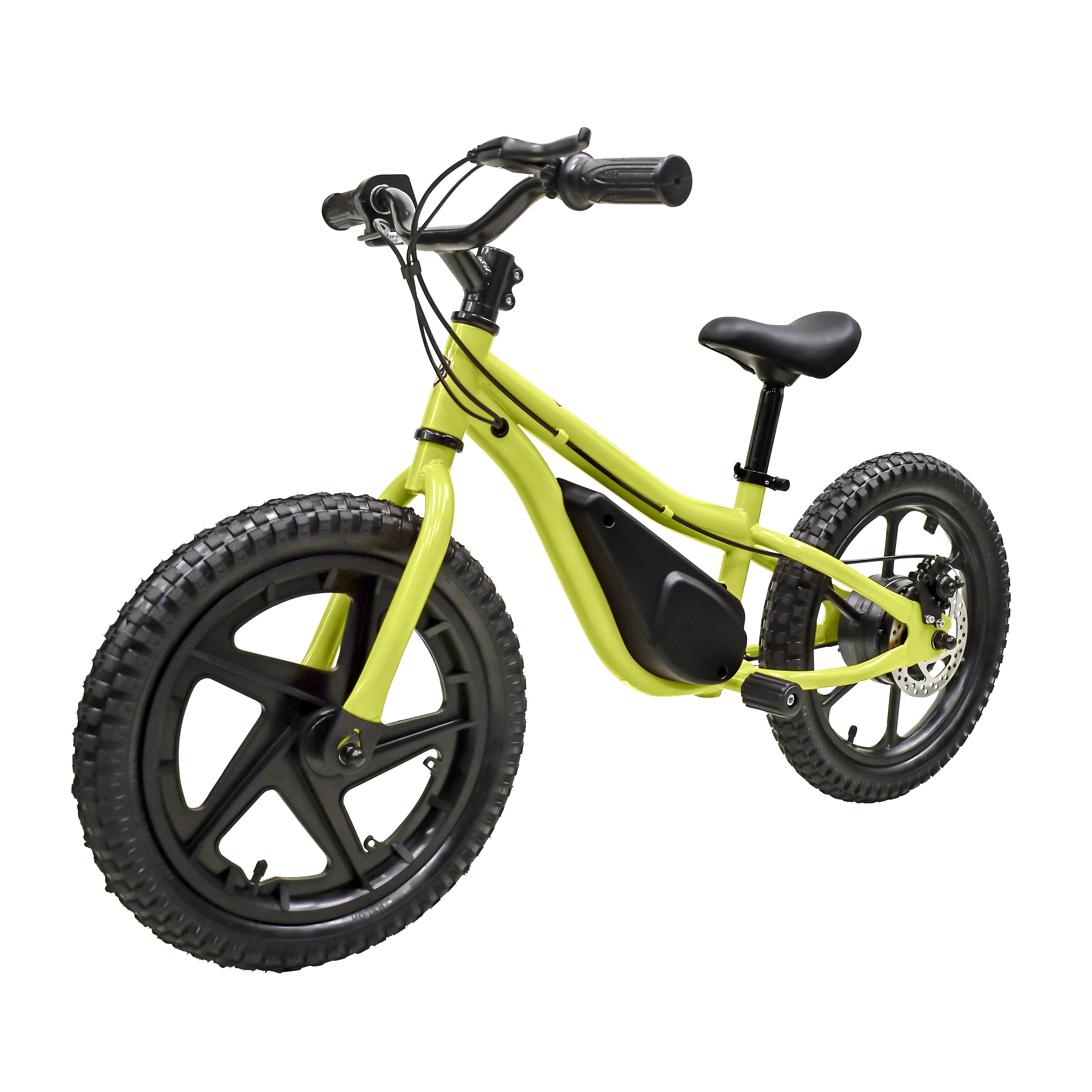 Massimo E13 24V Electric Balance Bike Bicycle | Seat Height 18in   22in Battery Powered Ages 5  Up (Yellow)