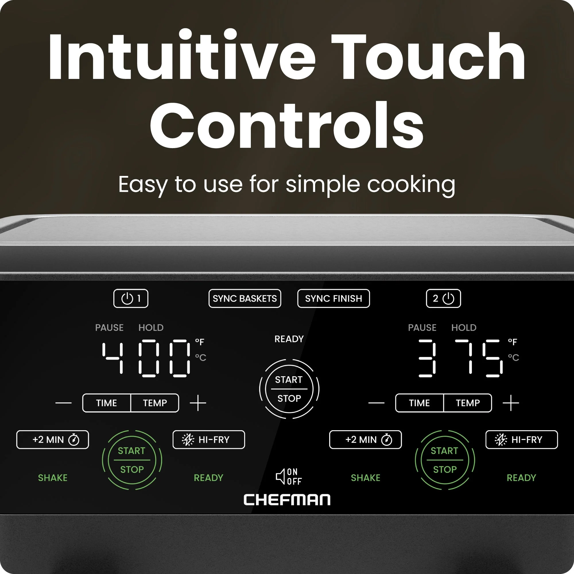 TurboFry Touch 6 Qt. Dual-Window Air Fryer