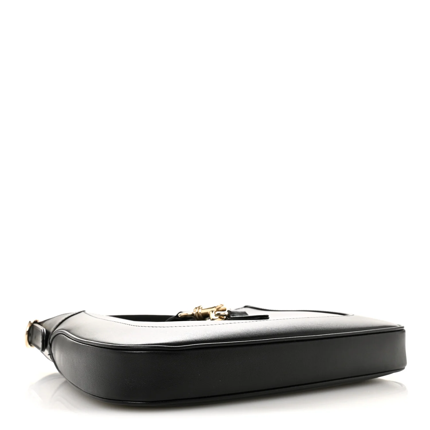 Calfskin Small Jackie Shoulder Bag Black