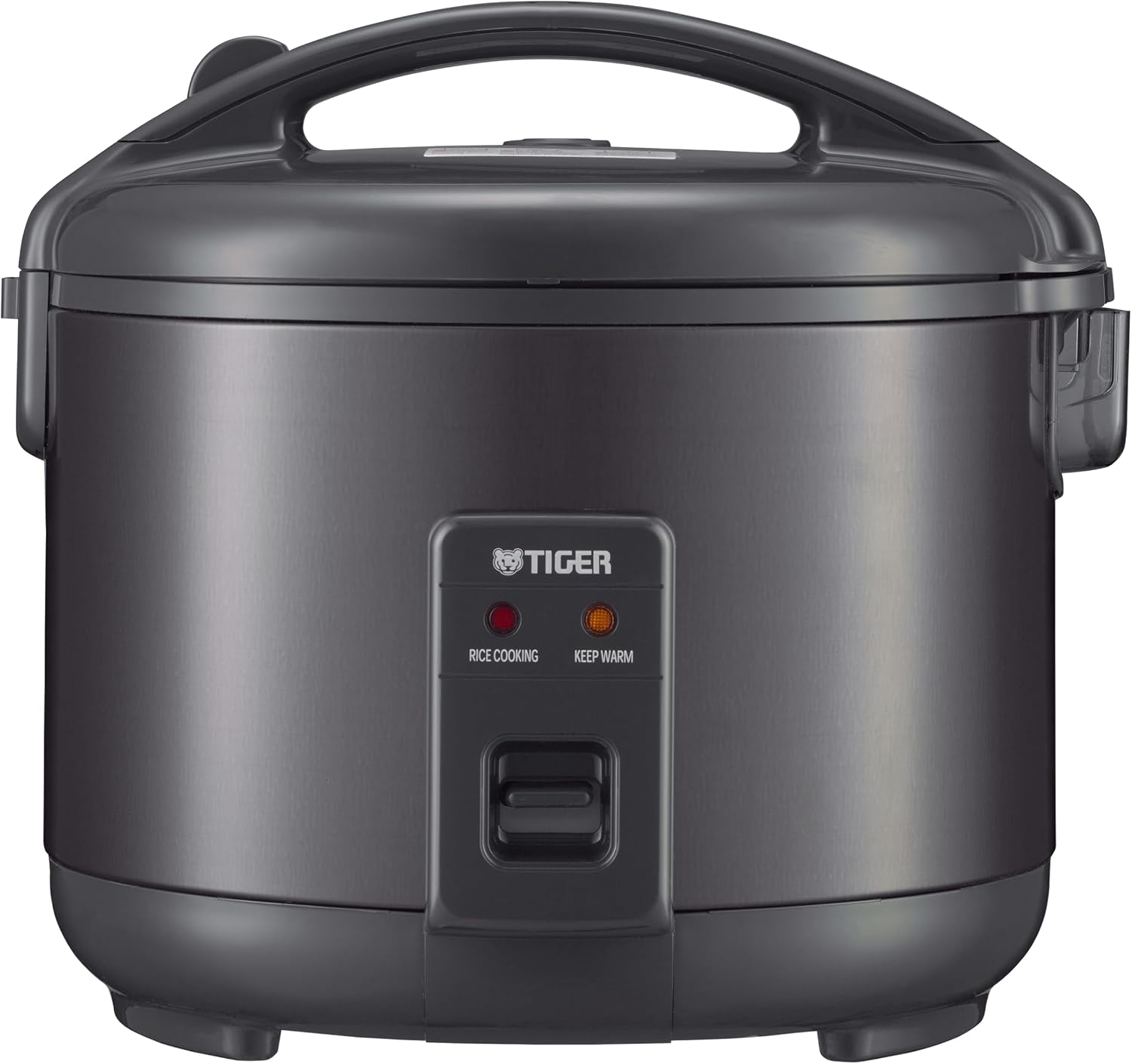 Tiger JNP-S15U-KY 8 Cup Capacity Rice Cooker with Non-Stick Inner Pot, Retractable Power Cord, and Keep Warm function for up to 12 hours, Black