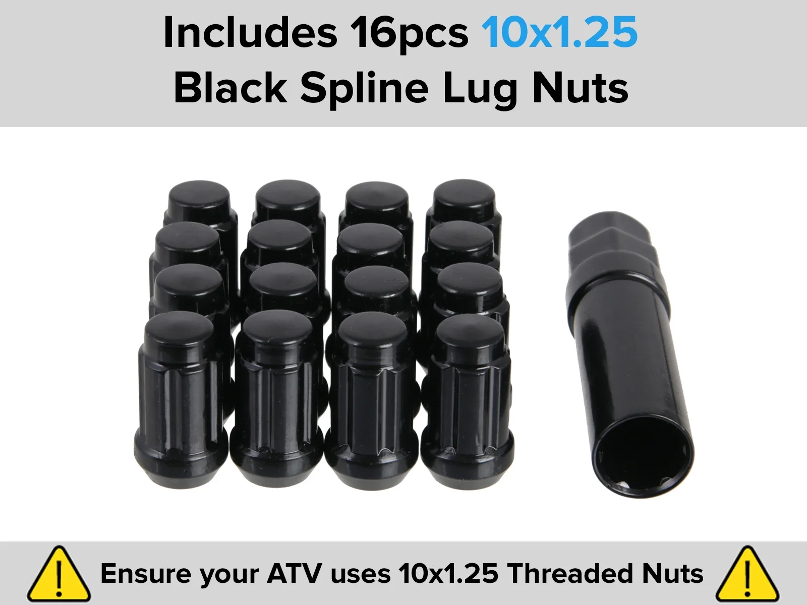 Rocktrix RT102 4pc 14in ATV Wheels 4x110 Rims 14x7, 5+2 Offset, Includes 10x1.25 Lug Nuts - Compatible with IRS Honda Kawasaki Yamaha Rubicon Rincon Brute Force Kodiak Grizzly Rhino 4/110 (Set of 4)