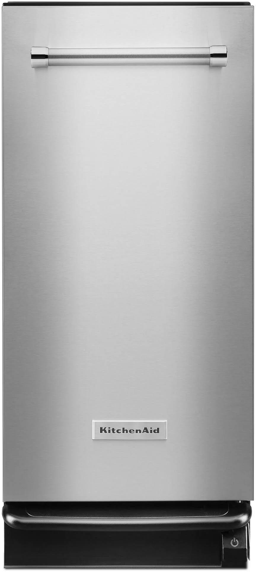 KitchenAid - 1.4 Cu. ft. Built-In Trash Compactor - Stainless Steel