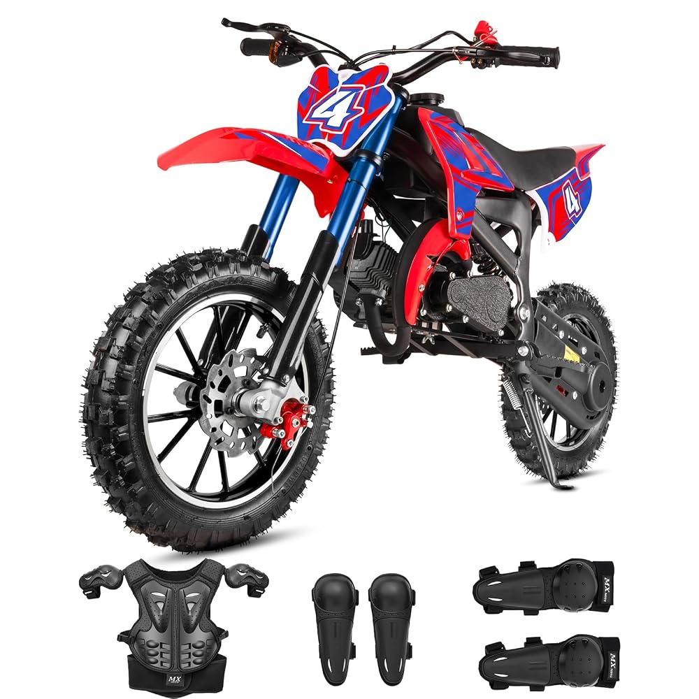 Dirt Bike for Teens 50cc Gas Powered 2 Stroke Off Road Youth Gas Bike Boys