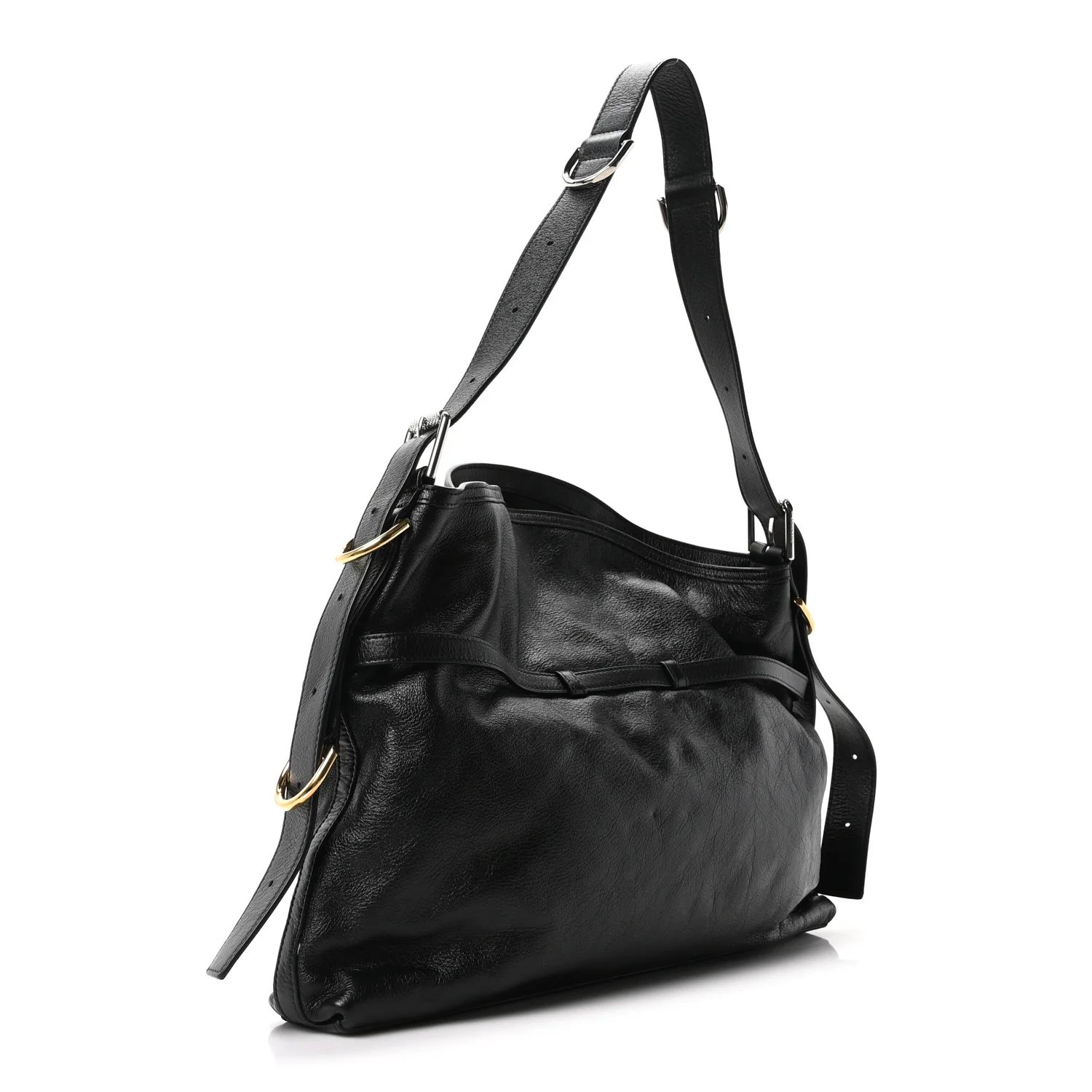Calfskin Medium Voyou Bag Black
