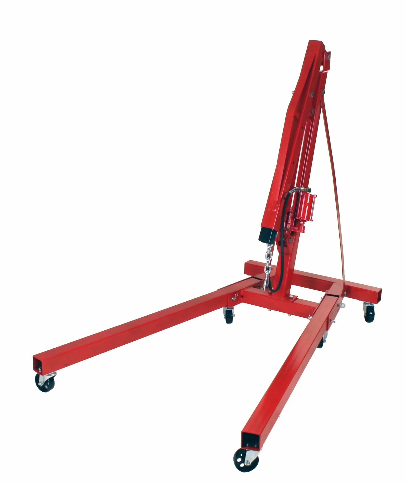 2 Ton Folding Air Hydraulic Engine Hoist Cherry Picker Shop Crane - Image 4