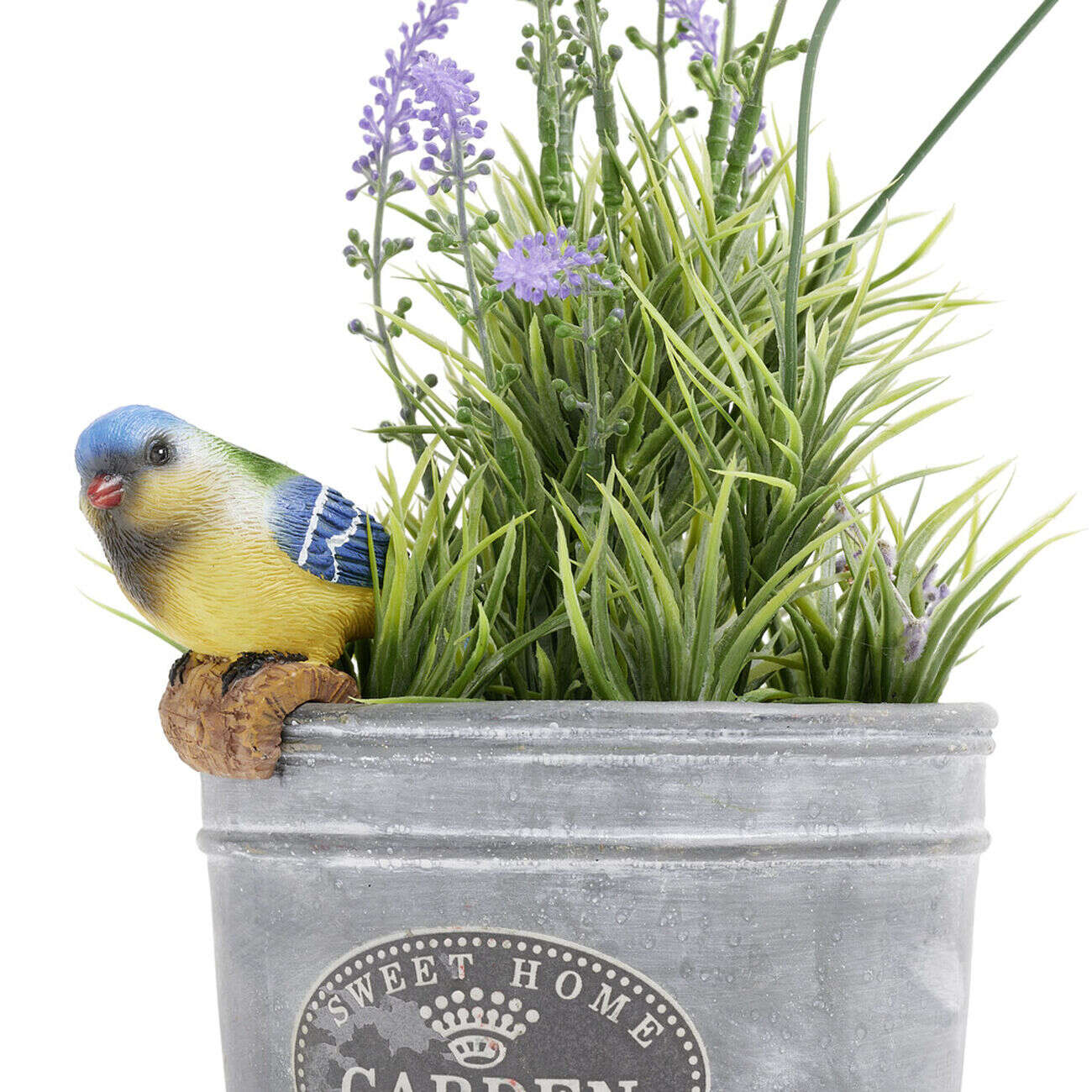 Figurine bord de pot oiseau H6cm (3 modèles)