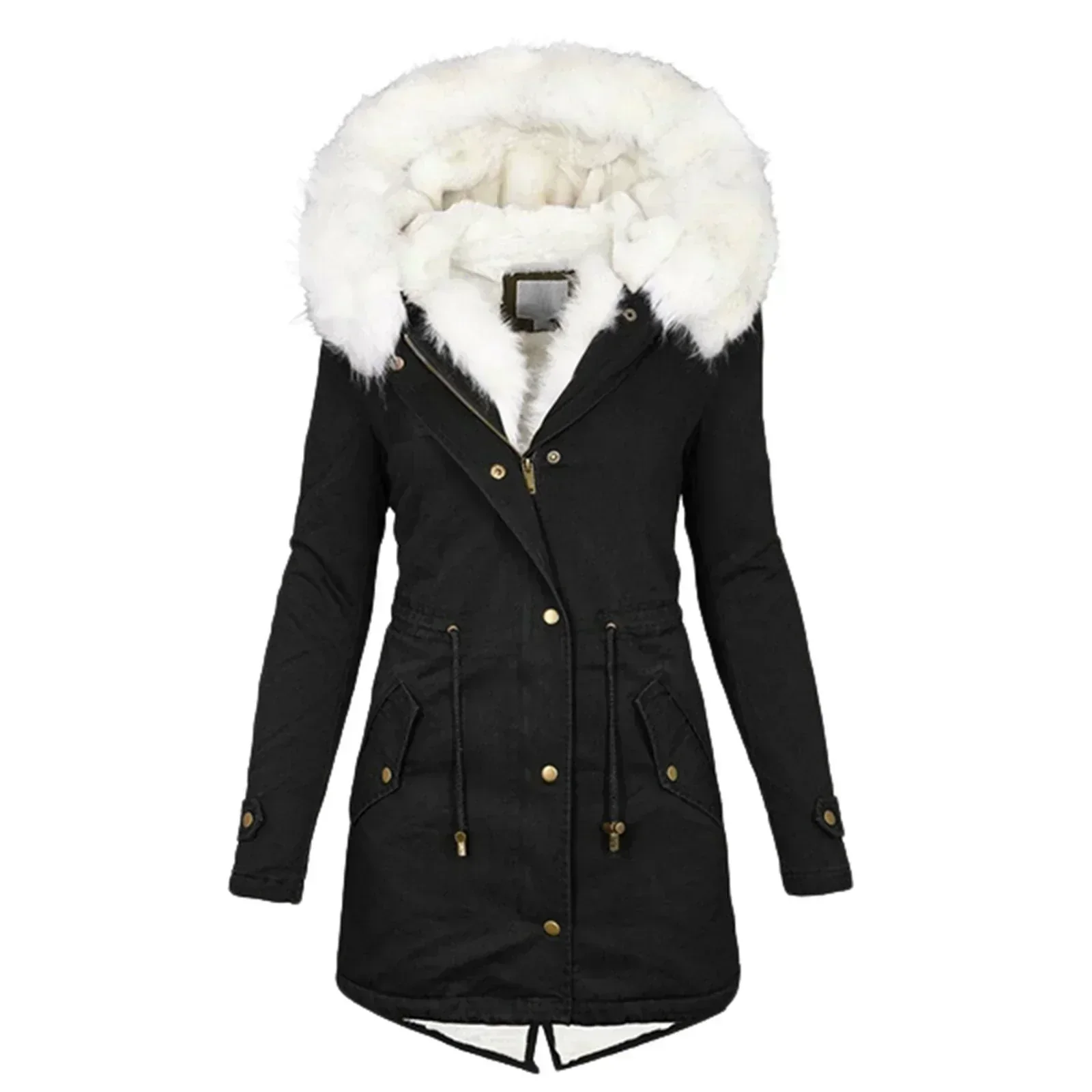 Giulia d’Hiver | Manteau chaud à capuche élégante