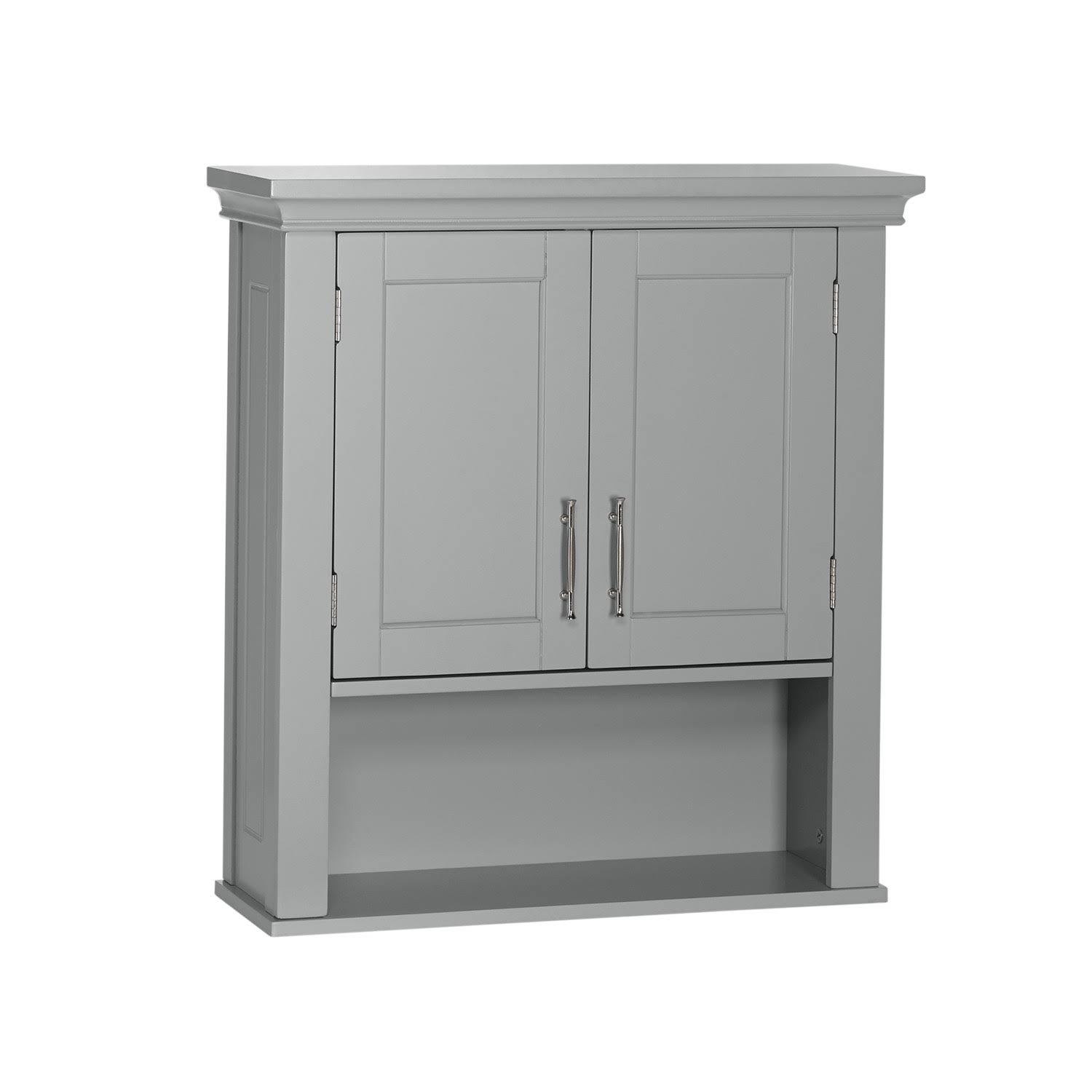 RiverRidge Home Somerset Storage Wall Cabinet, Gray