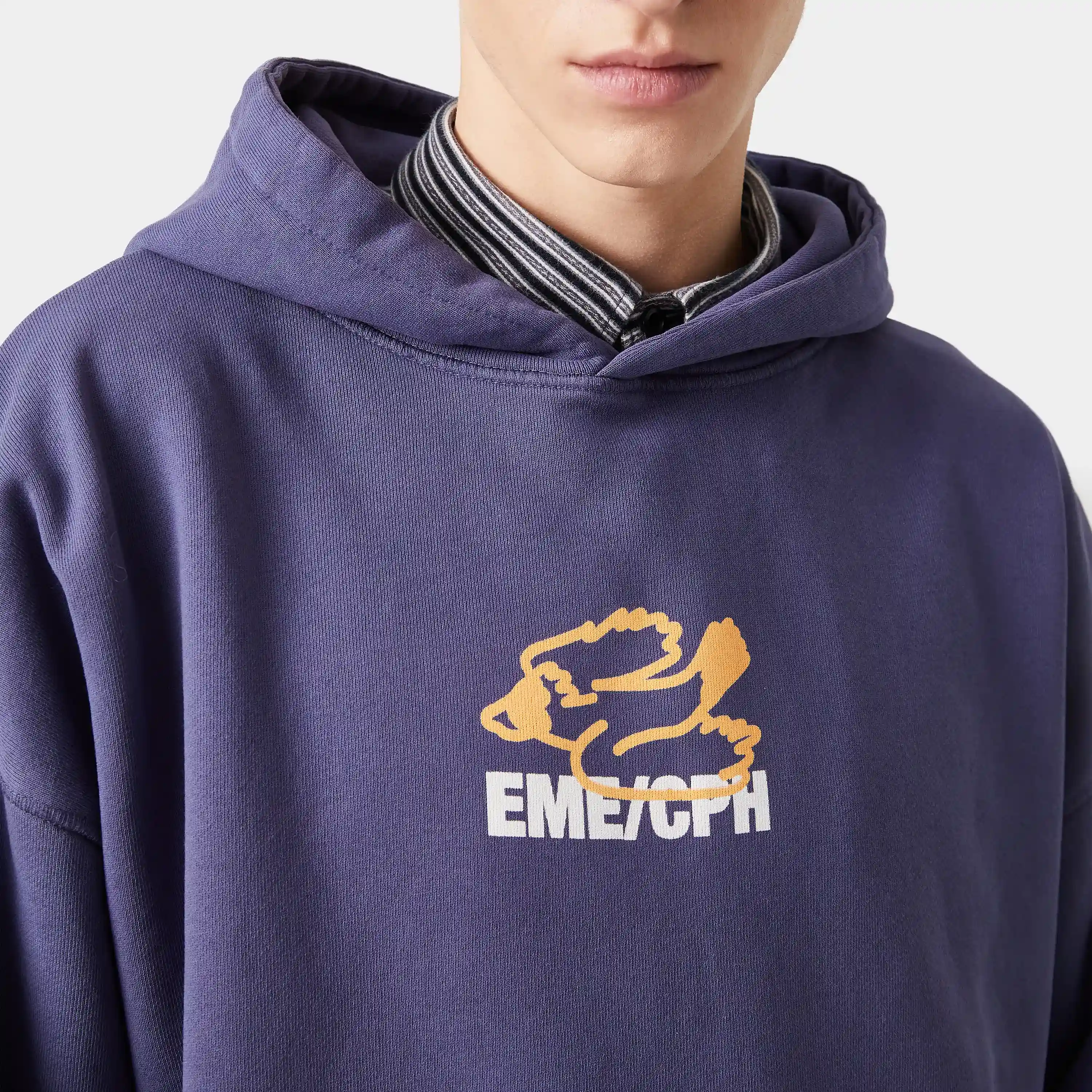 Due Navy Oversized Hoodie
