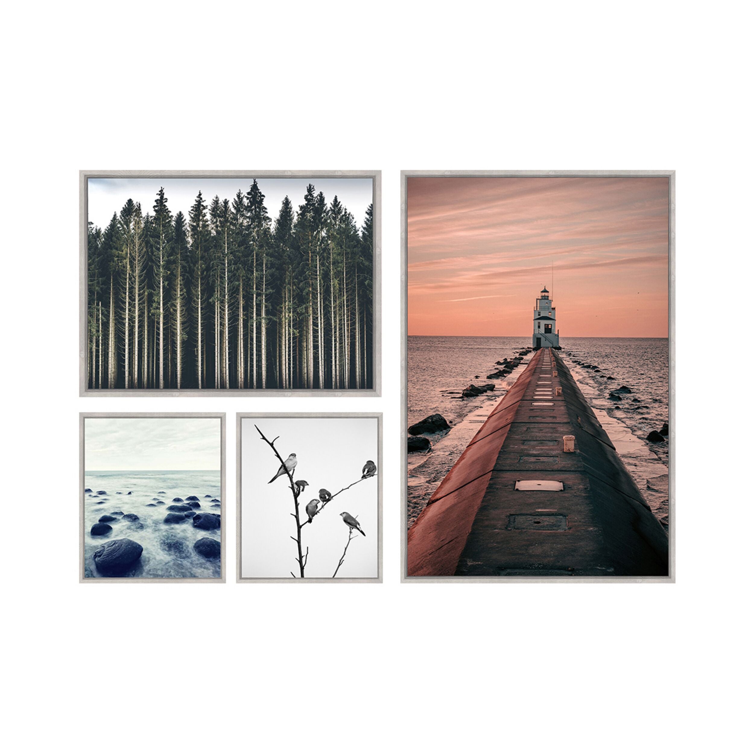 Winter Memories Framed Canvas Gallery Wall Set
