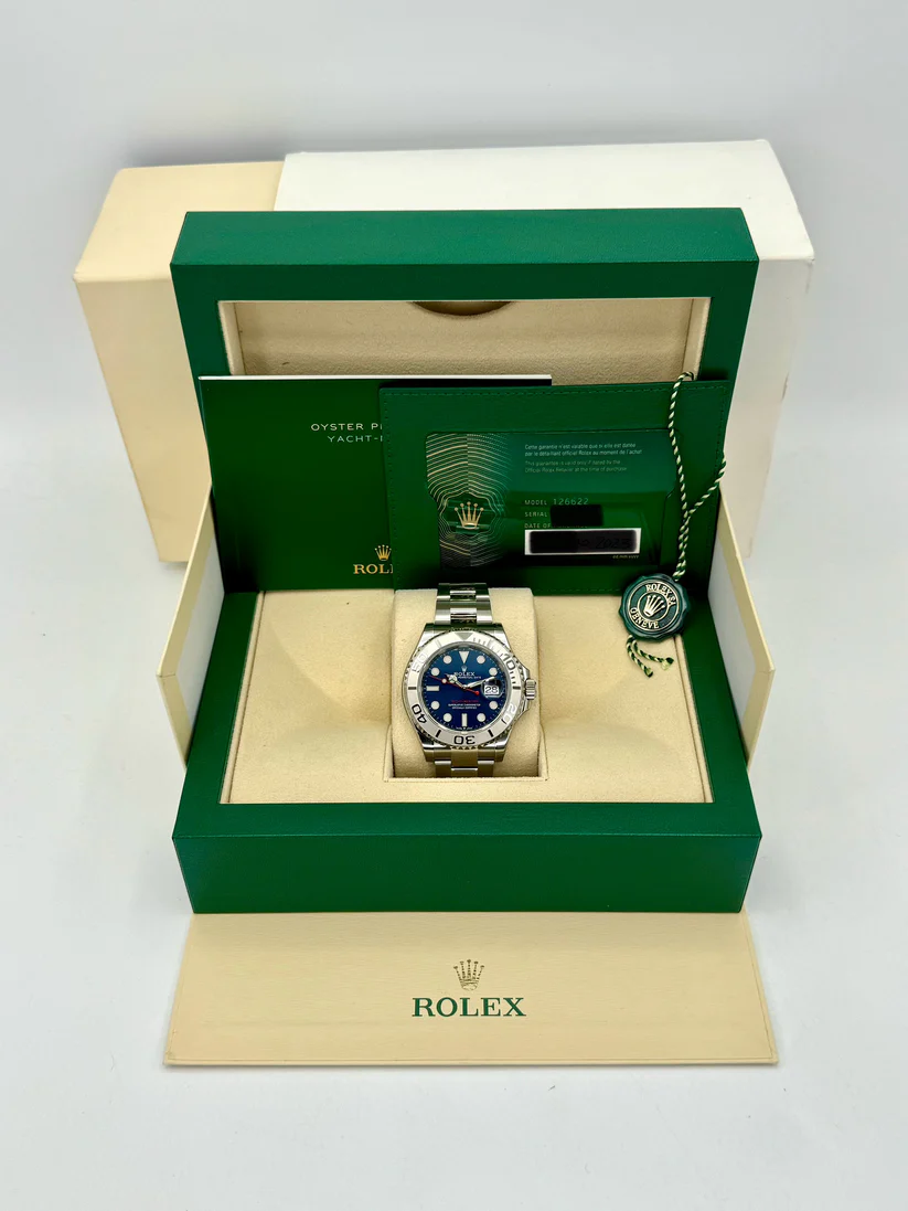 [Super Clone]RLX Yacht-Master 40mm Two-Tone Platinum & Steel Watch - Blue Sunray Dial 126622