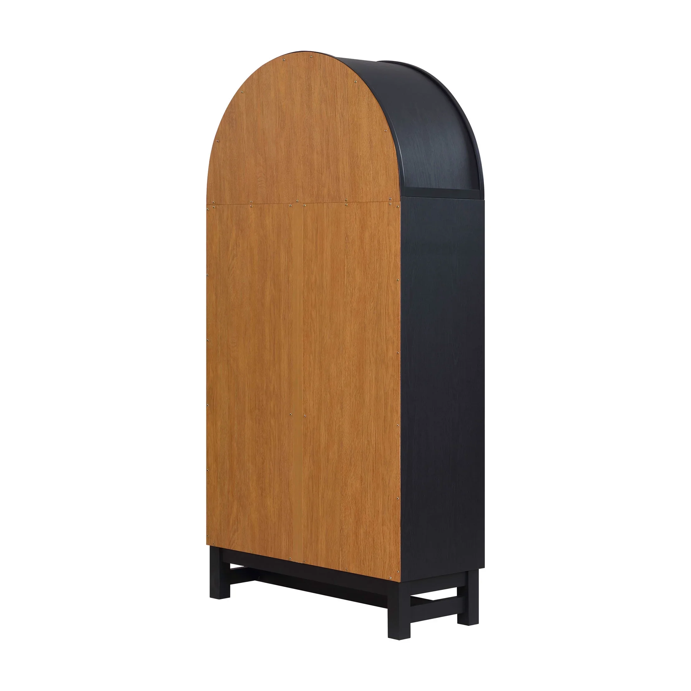 Better Homes & Gardens Juliet Open Arch Bookcase, Rich Black and Light Honey