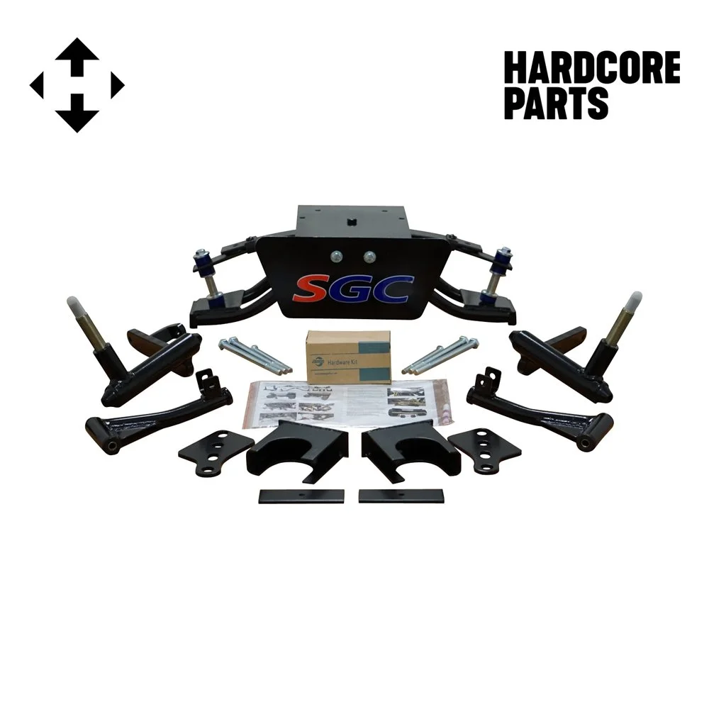 Hardcore Parts 6 Heavy Duty Double A - Arm Suspension Lift Kit for Club Car DS Golf Cart (1982 - 2003) with 14