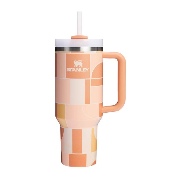 Stanley Quencher Tumbler 1,18 L apricot court geo
