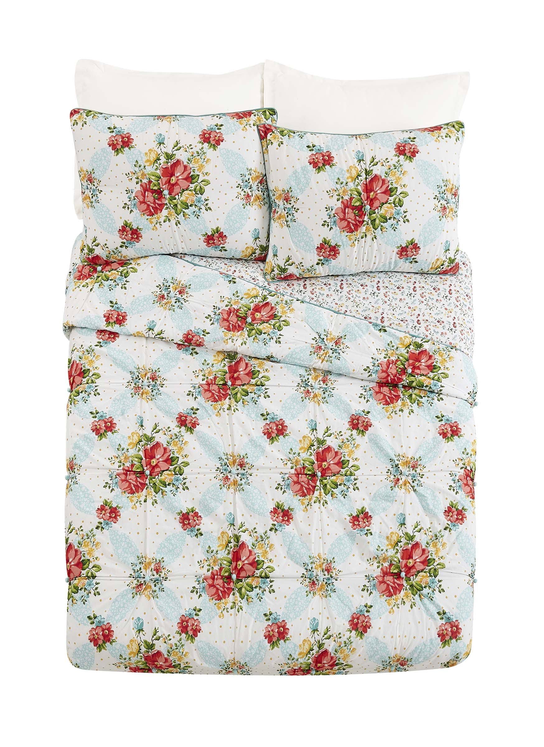 The Pioneer Woman Vintage Floral Cotton Full/Queen Quilt
