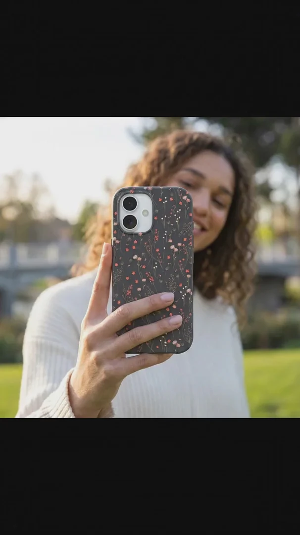 Black Night Garden iPhone 16 Case