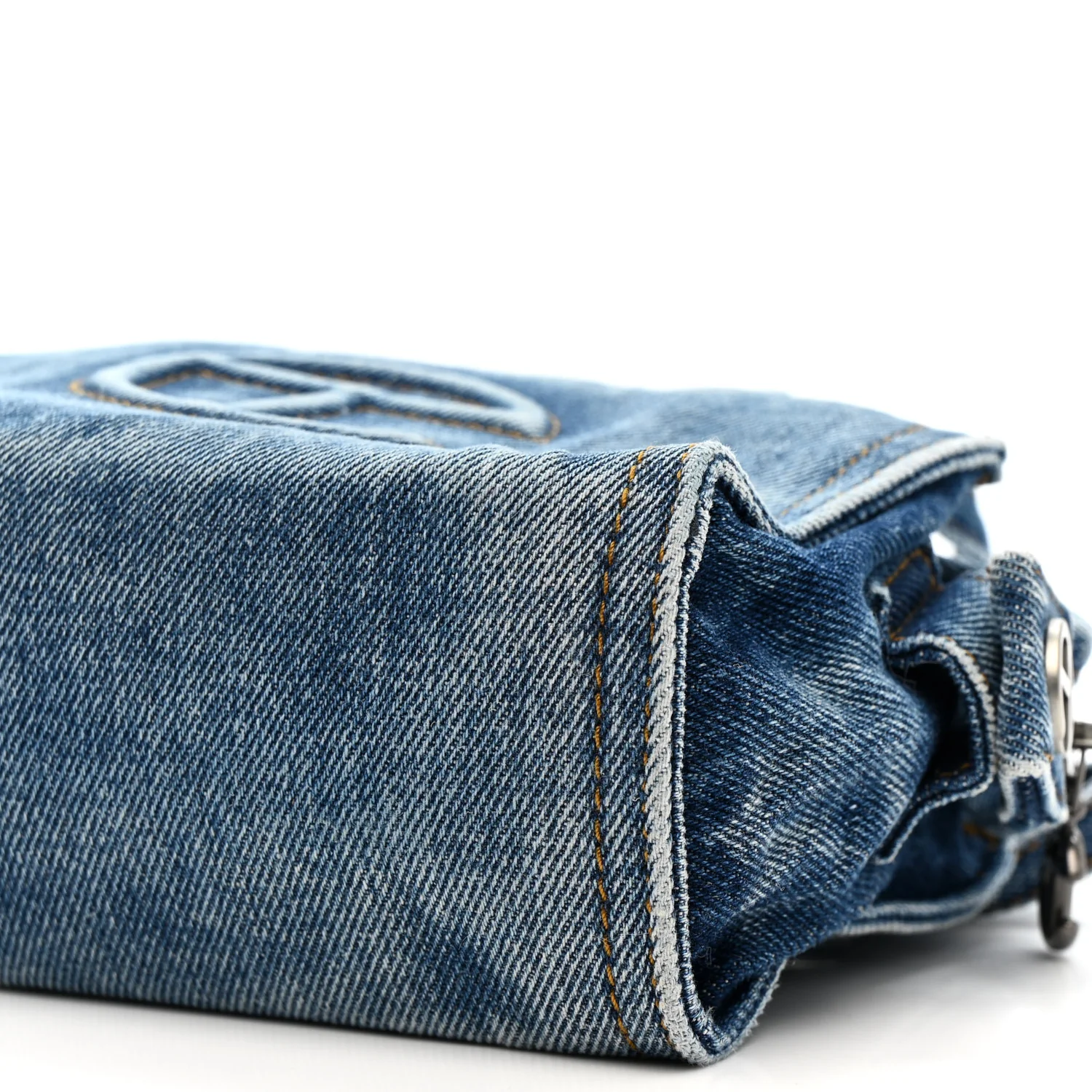 Denim Small Shopping Bag Blue