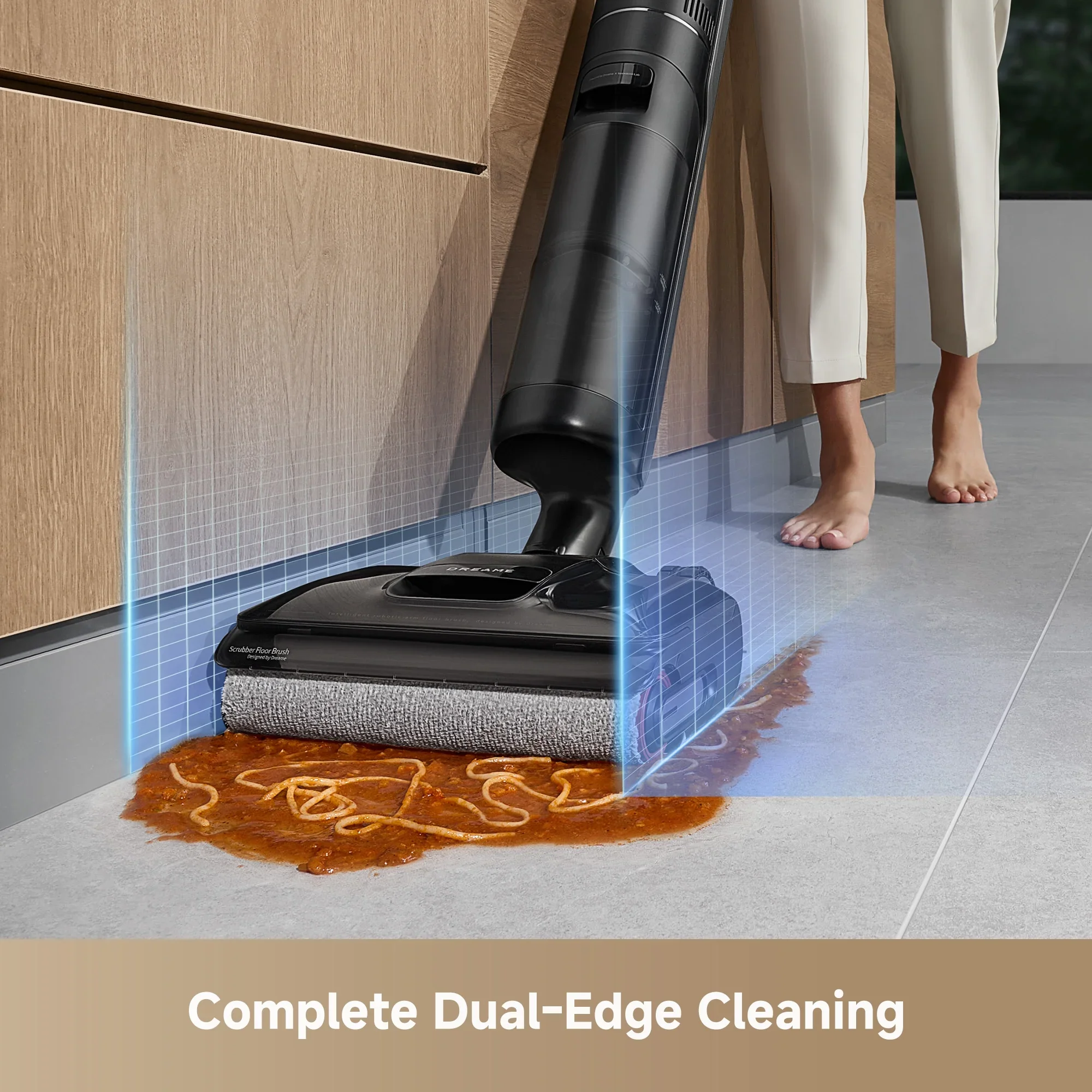 Dreame Cordless Wet/Dry Vacuum Cleaner, Dual-Edge Brushes, 600ml water tank, Self-Propulsion, K20