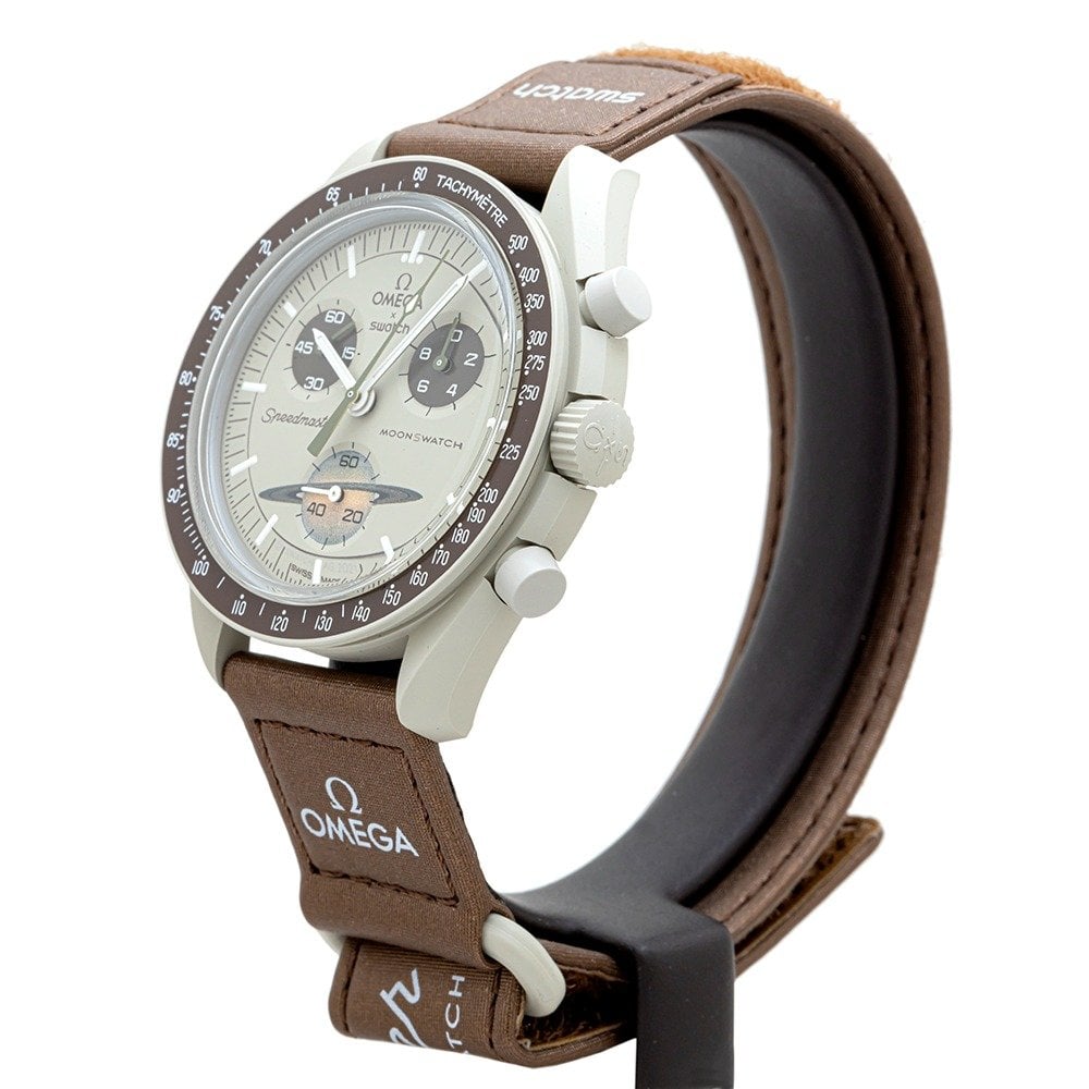 [Super Clone]Swatch x Omega SO33T100 Bioceramic Moonswatch Mission to Saturn